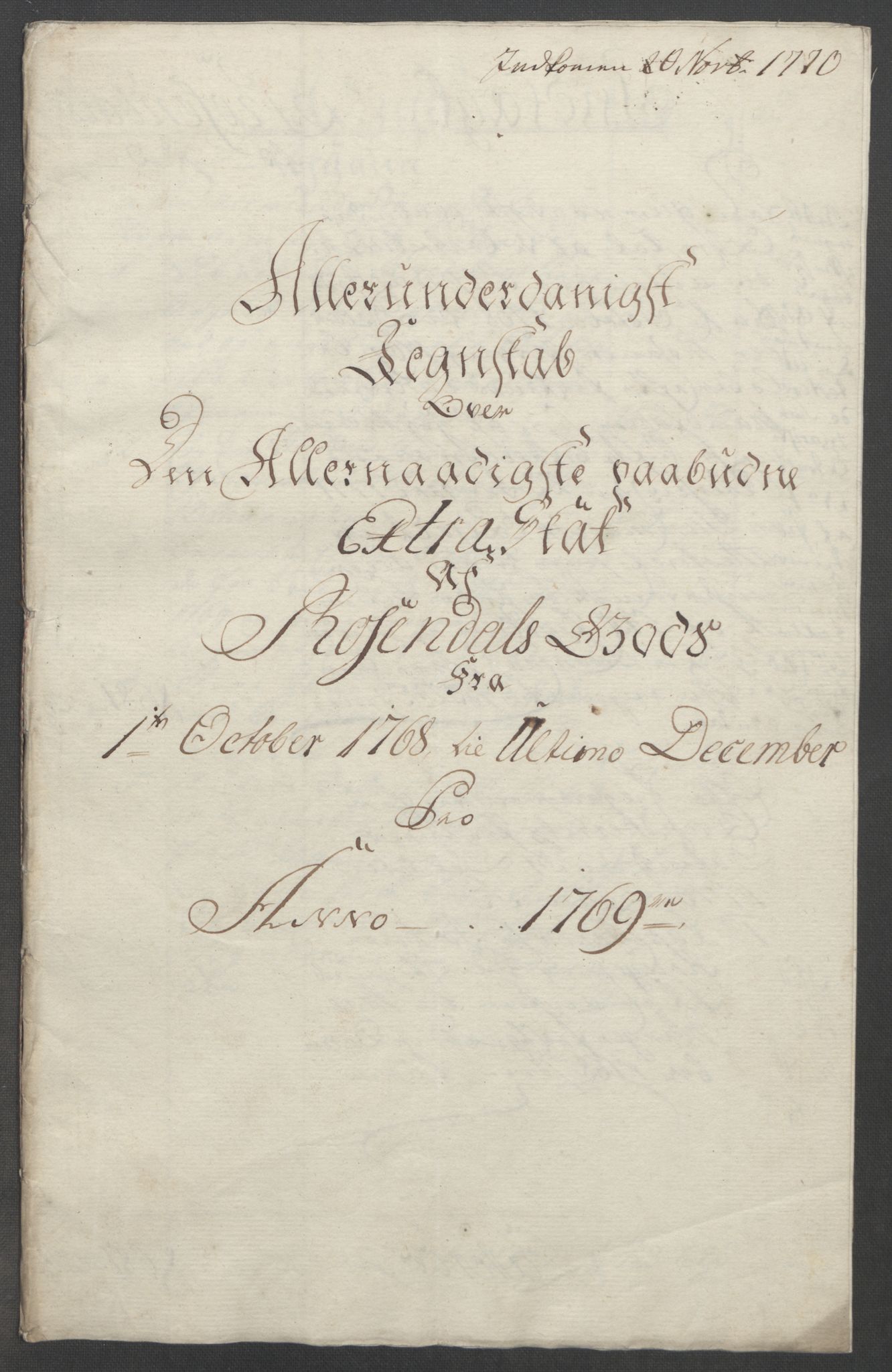Rentekammeret inntil 1814, Reviderte regnskaper, Fogderegnskap, RA/EA-4092/R49/L3157: Ekstraskatten Rosendal Baroni, 1762-1772, p. 243