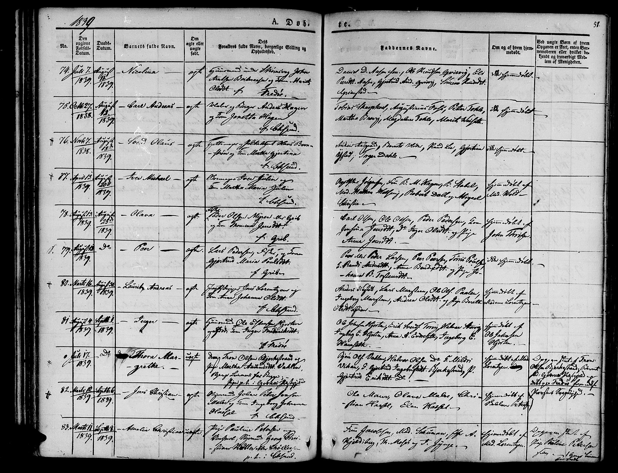 Ministerialprotokoller, klokkerbøker og fødselsregistre - Møre og Romsdal, AV/SAT-A-1454/572/L0843: Parish register (official) no. 572A06, 1832-1842, p. 58