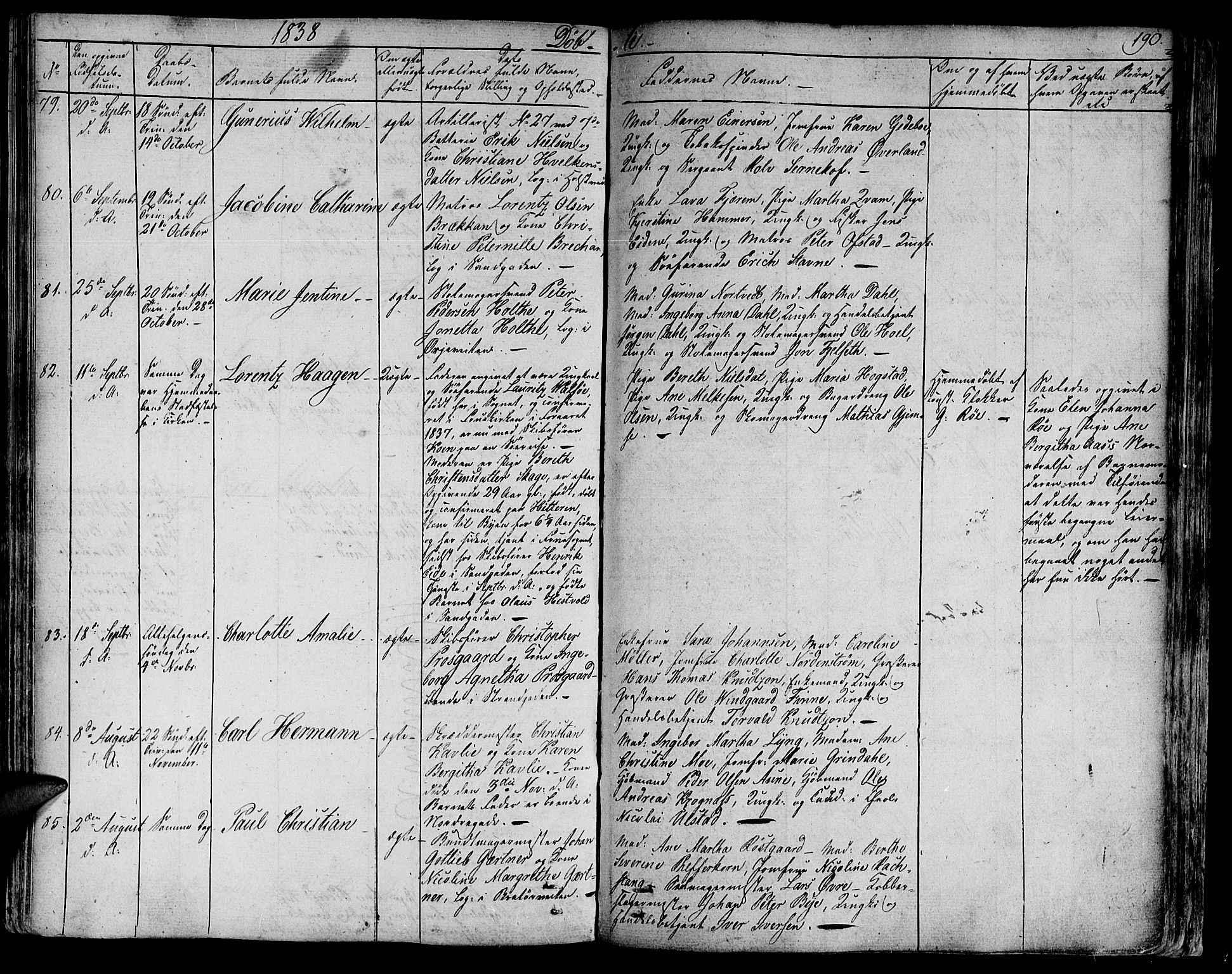 Ministerialprotokoller, klokkerbøker og fødselsregistre - Sør-Trøndelag, AV/SAT-A-1456/602/L0108: Parish register (official) no. 602A06, 1821-1839, p. 190