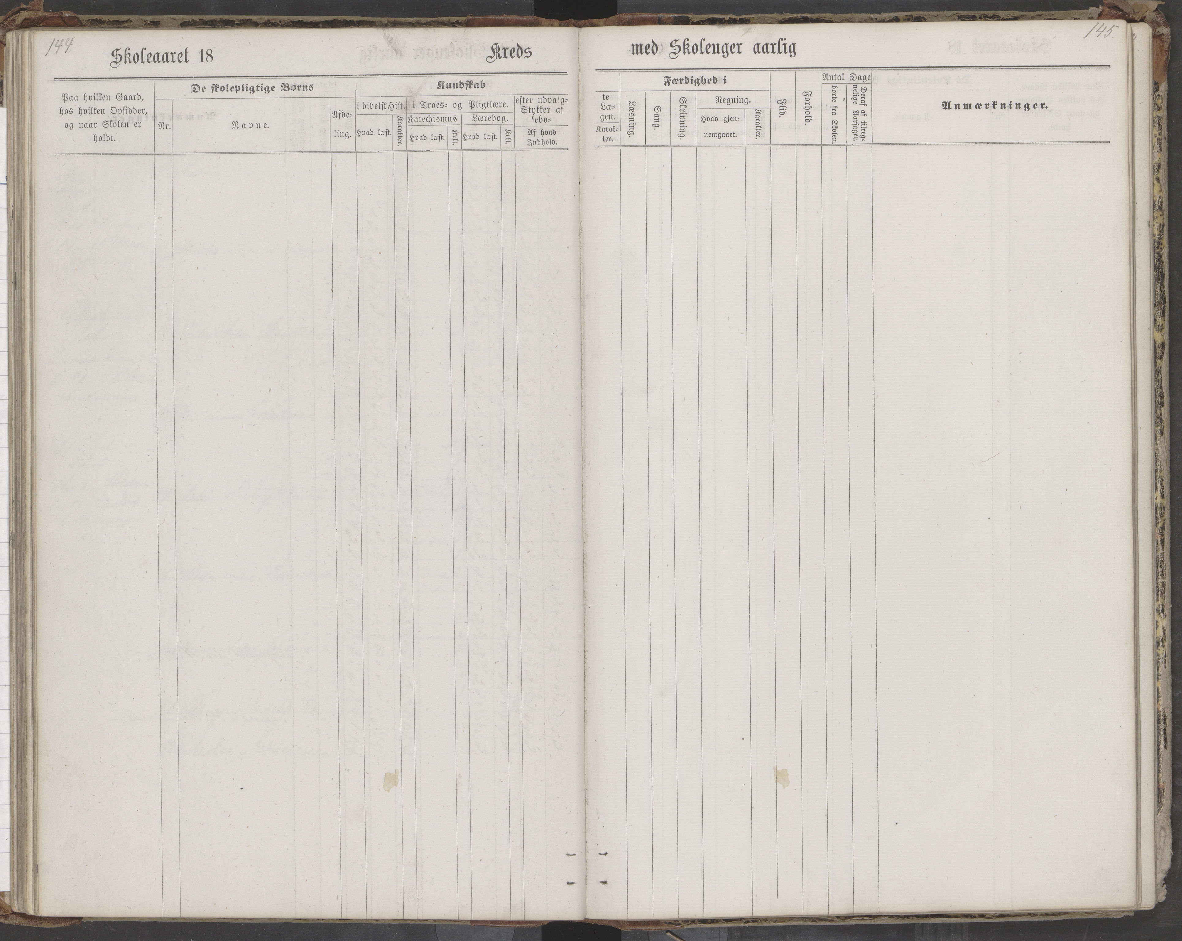 Saltdal kommune. Ymse skolekretser, AIN/K-18400.510.18/442/L0002/0002: Skoleprotokoller / Nordnes, Berghulnes, Junkerdal, 1871-1878