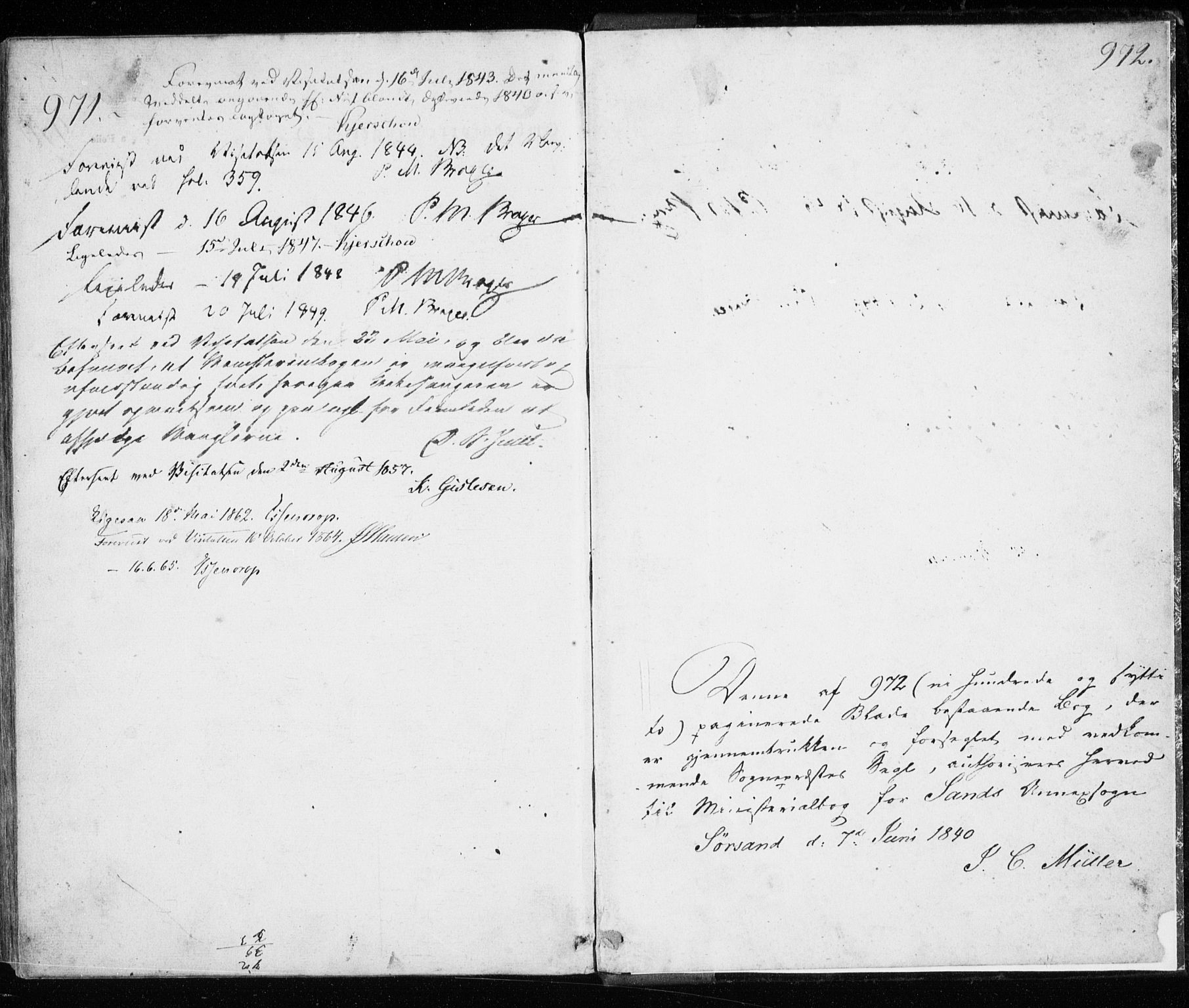 Trondenes sokneprestkontor, SATØ/S-1319/H/Ha/L0010kirke: Parish register (official) no. 10, 1840-1865, p. 971-972