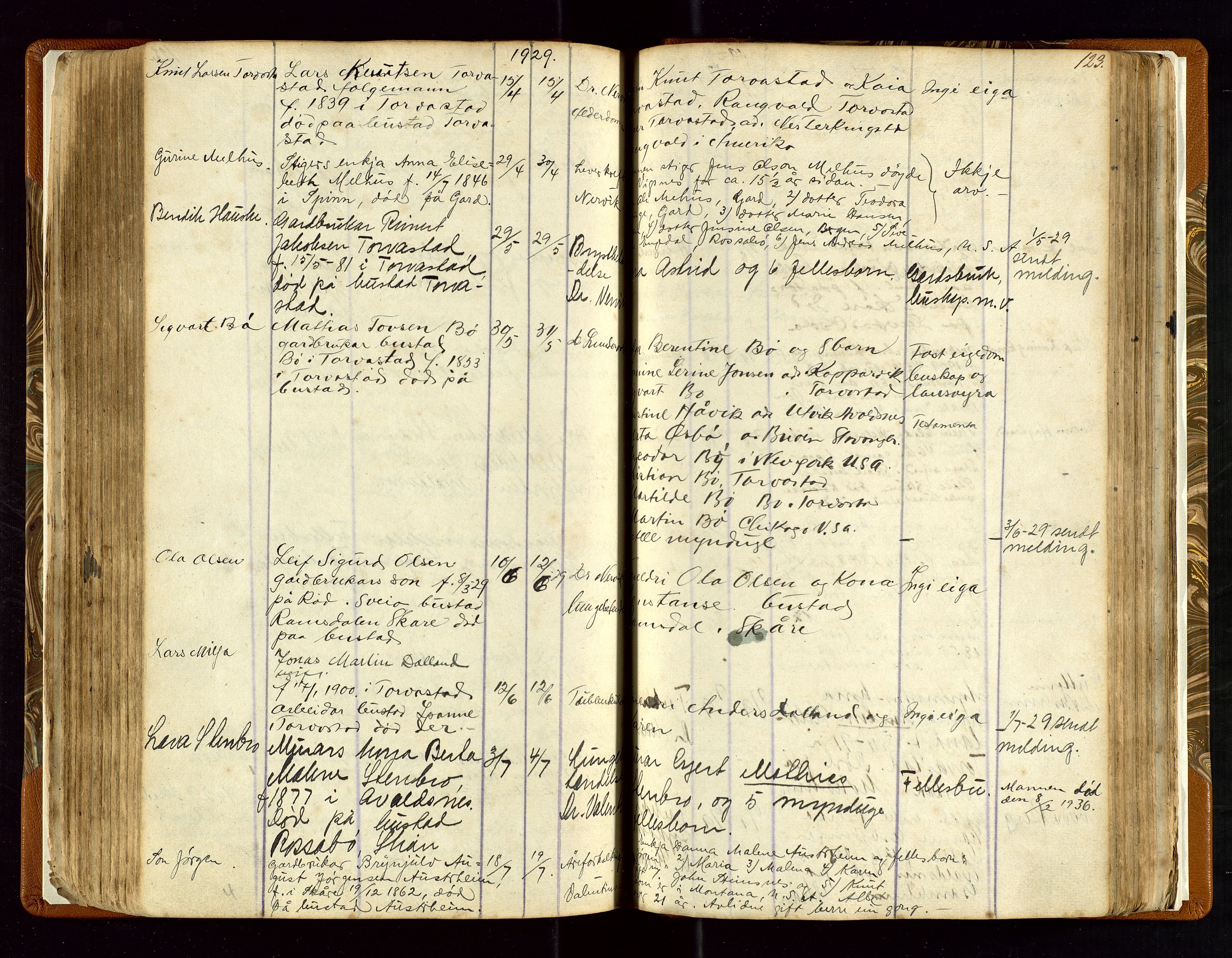 Torvestad lensmannskontor, AV/SAST-A-100307/1/Gga/L0001: "Protocol over Straffanger i Torvestads Thinglaugs Lensmandsarrest", 1883-1931, p. 123