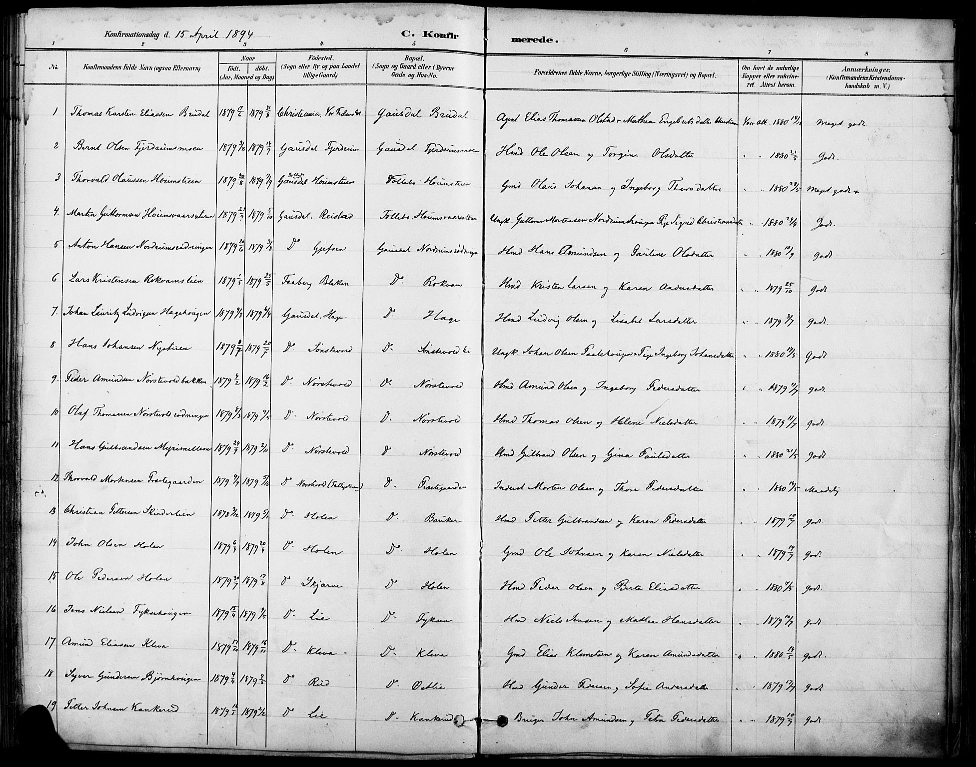 Østre Gausdal prestekontor, SAH/PREST-092/H/Ha/Haa/L0002: Parish register (official) no. 2, 1887-1897, p. 96d