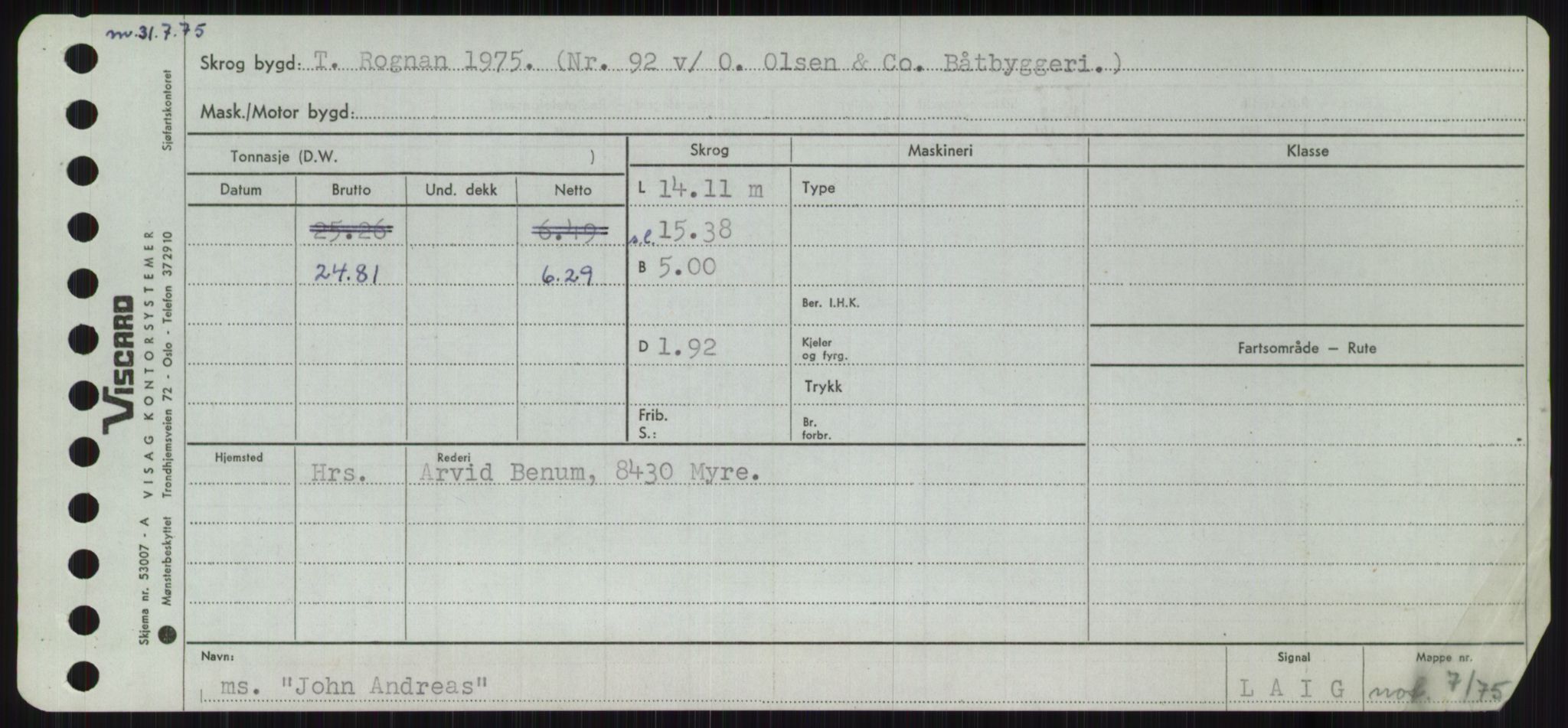 Sjøfartsdirektoratet med forløpere, Skipsmålingen, AV/RA-S-1627/H/Ha/L0003/0001: Fartøy, Hilm-Mar / Fartøy, Hilm-Kol, p. 517