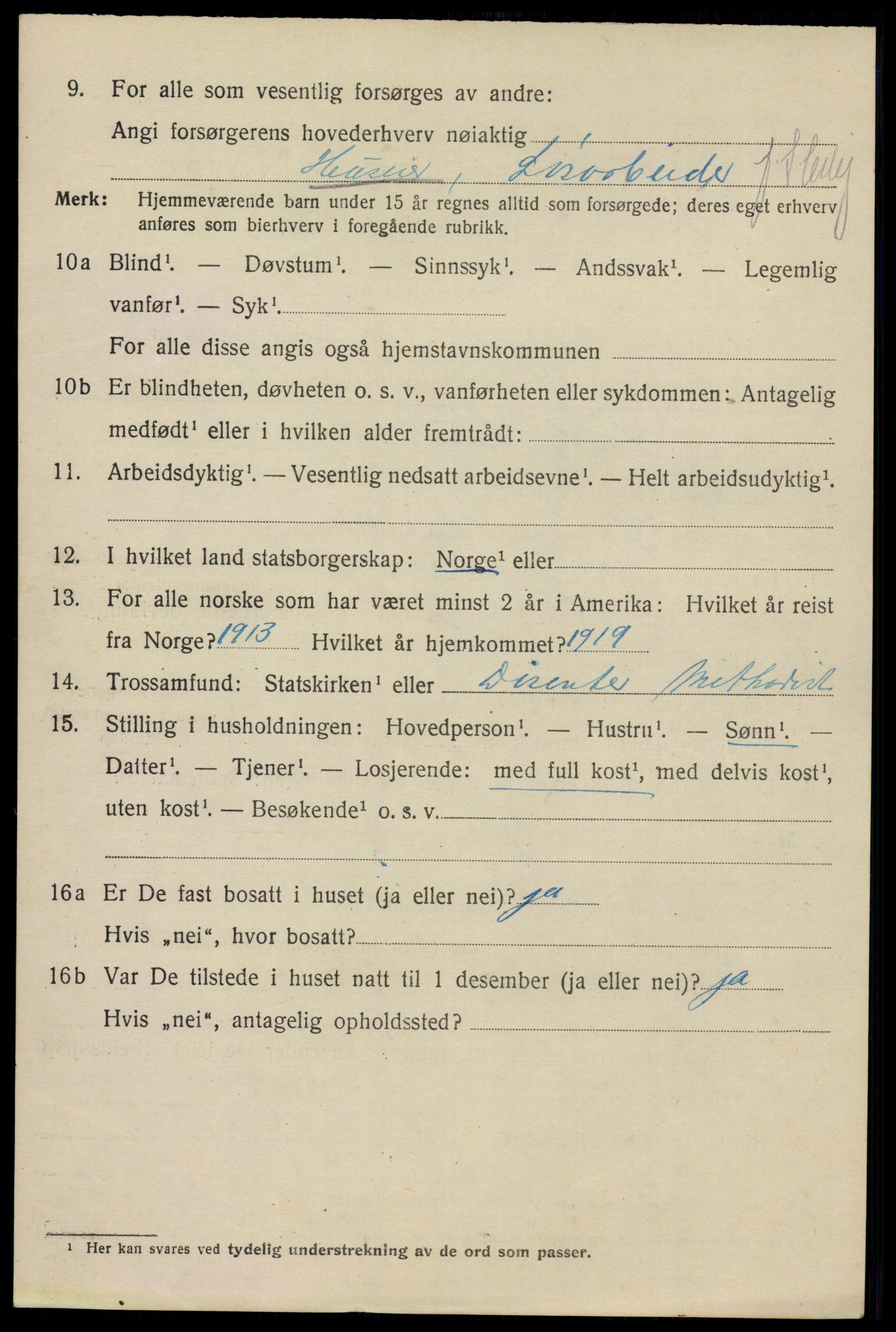 SAO, 1920 census for Sarpsborg, 1920, p. 26061