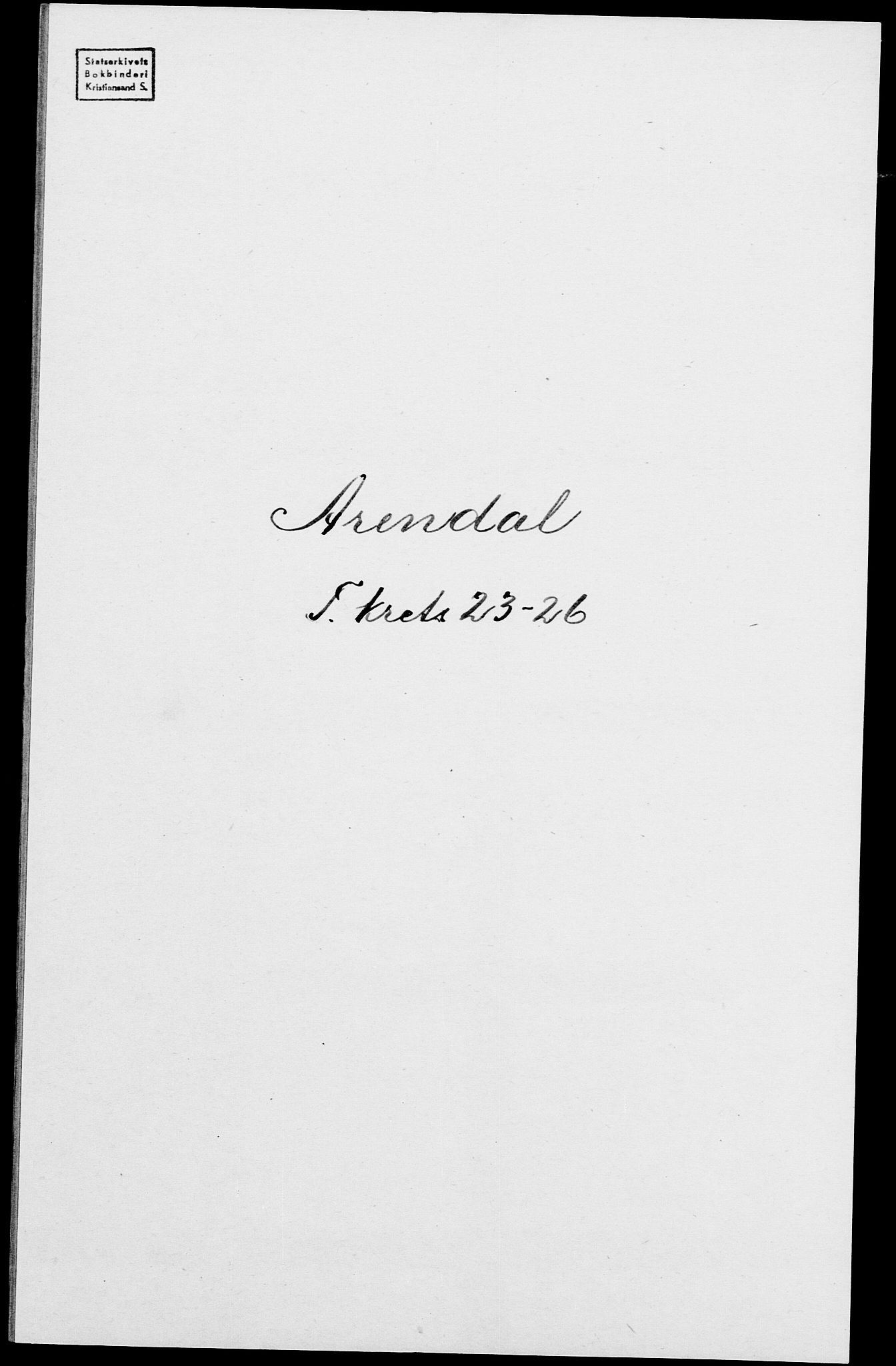 SAK, 1875 census for 0903P Arendal, 1875, p. 722