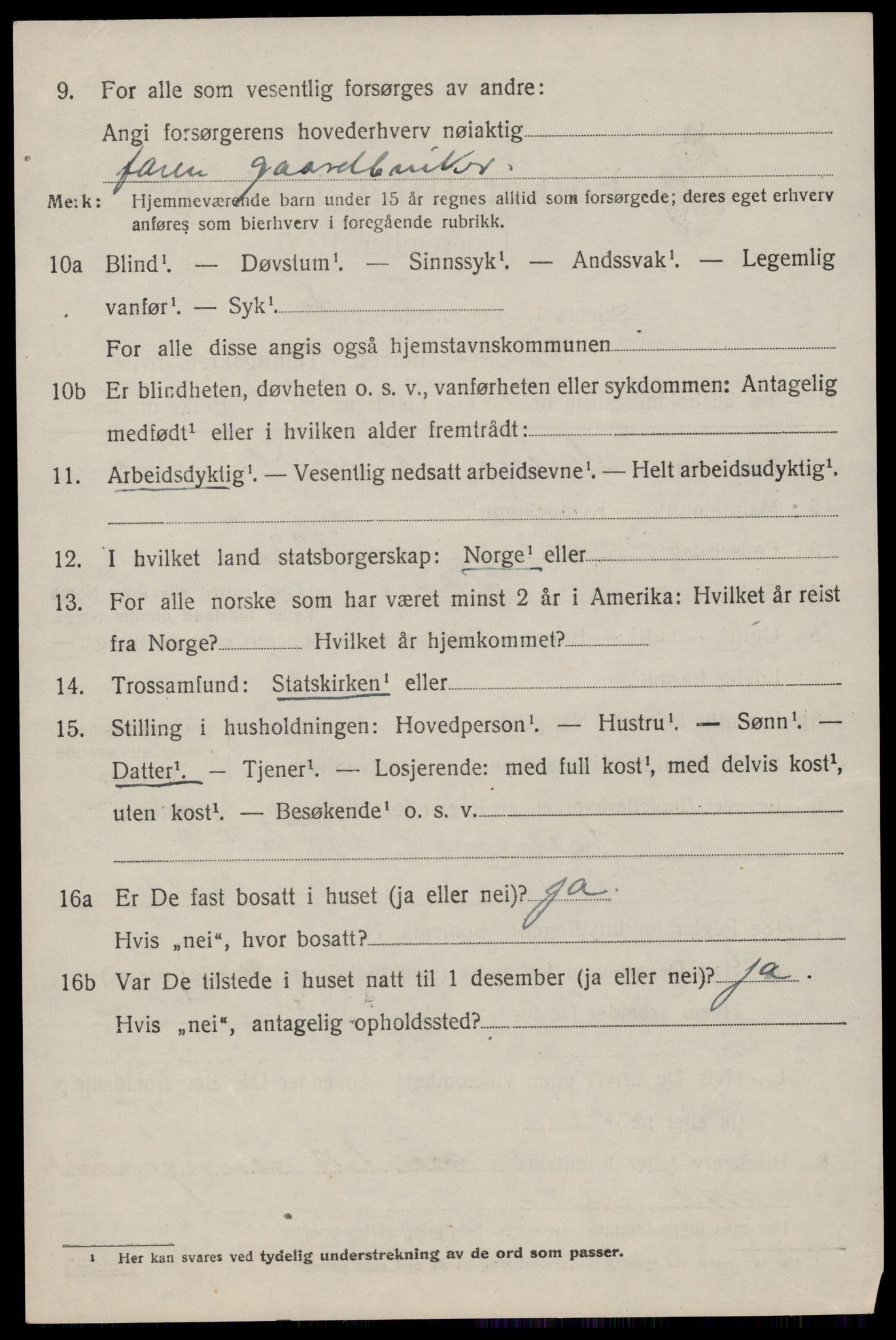 SAST, 1920 census for Åkra, 1920, p. 2949