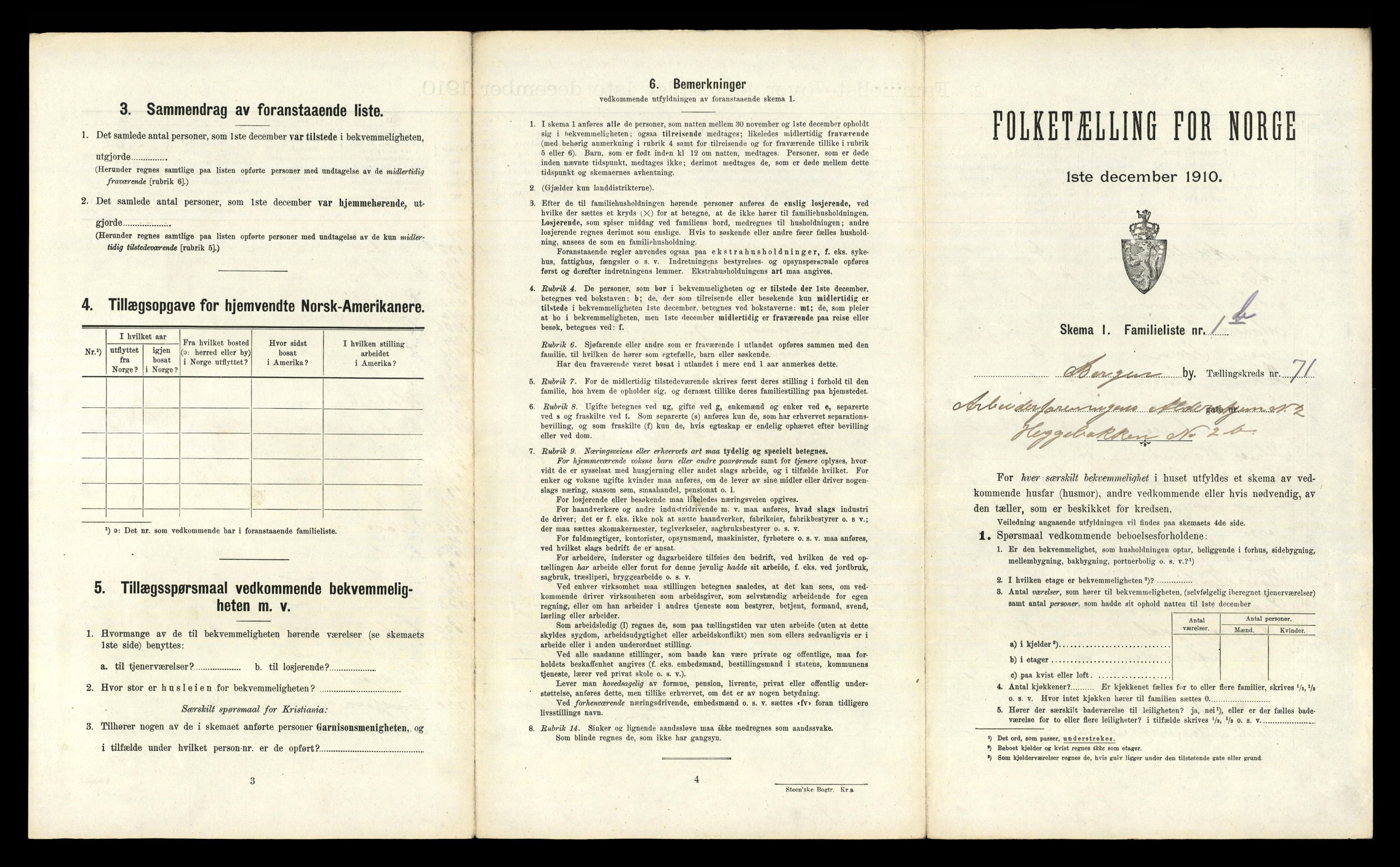 RA, 1910 census for Bergen, 1910, p. 24863