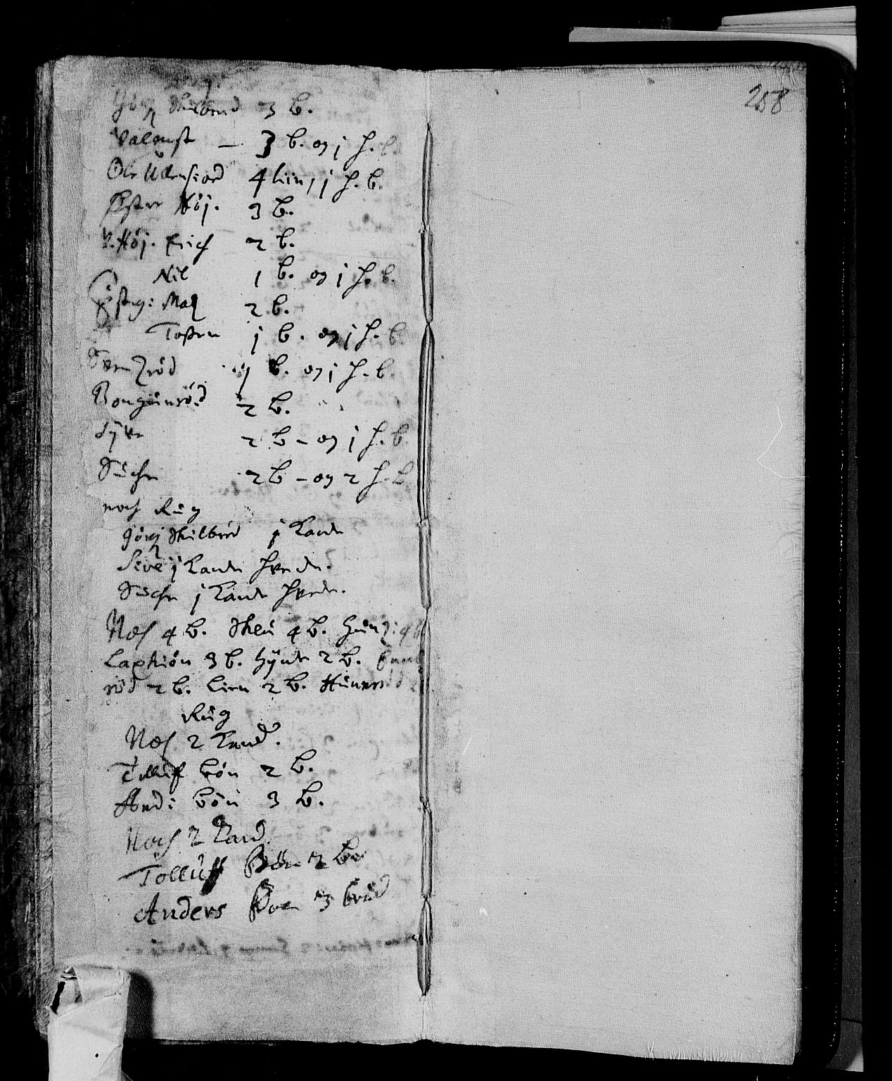 Andebu kirkebøker, SAKO/A-336/F/Fa/L0001: Parish register (official) no. 1 /1, 1623-1738, p. 258