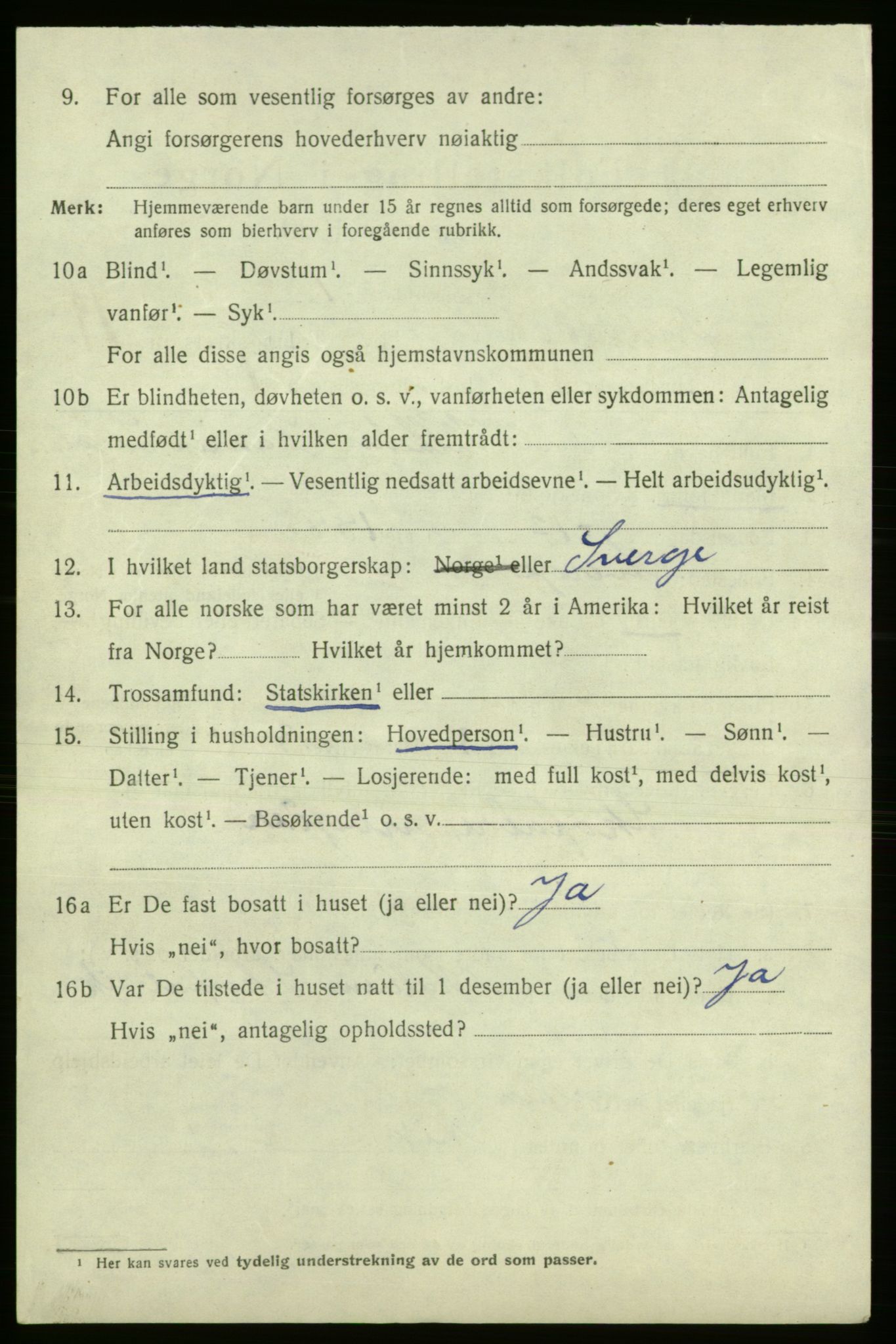 SAO, 1920 census for Fredrikshald, 1920, p. 28955