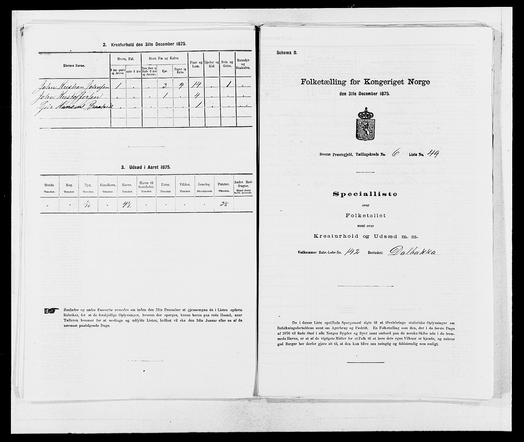 SAB, 1875 census for 1216P Sveio, 1875, p. 719