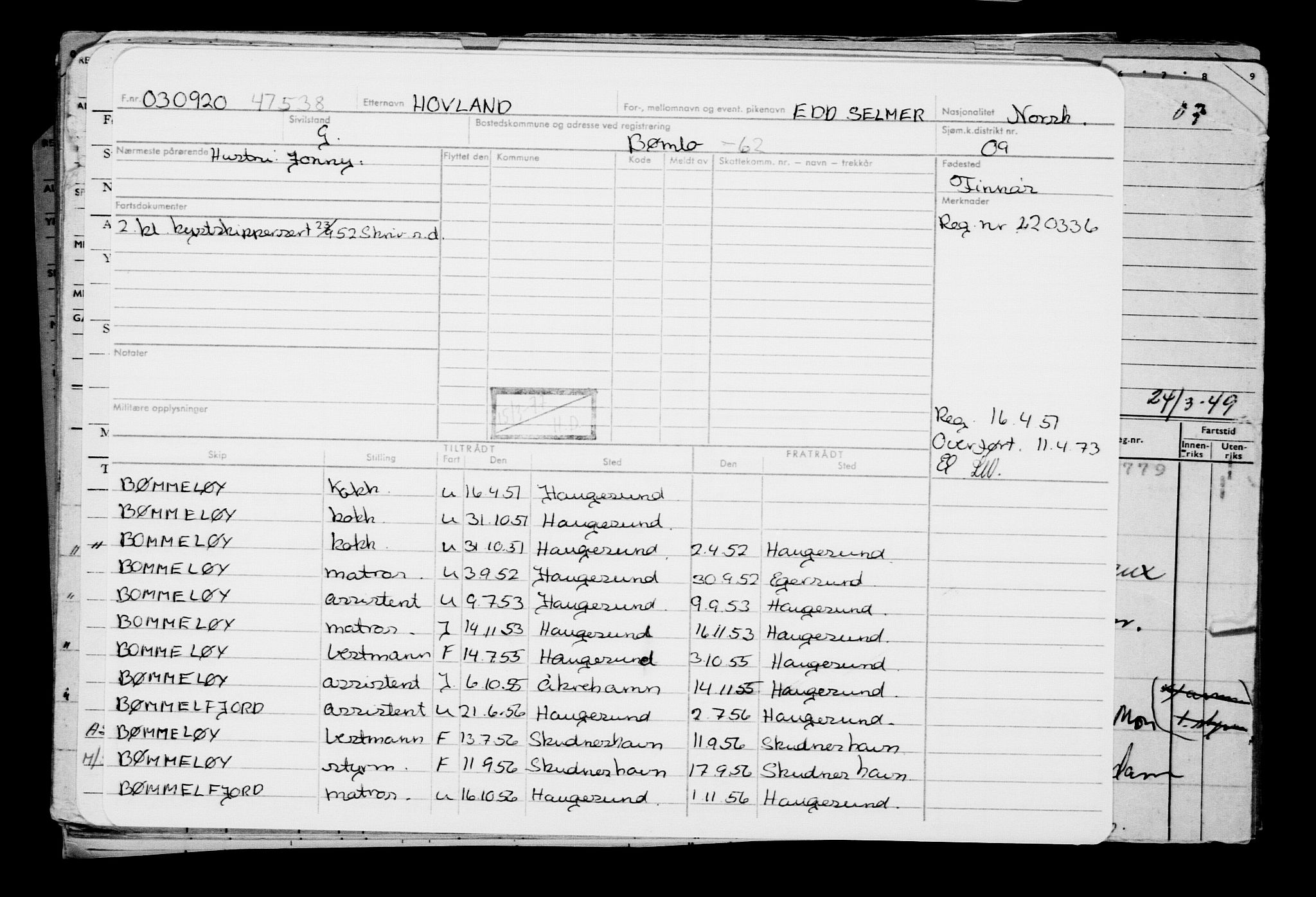 Direktoratet for sjømenn, AV/RA-S-3545/G/Gb/L0185: Hovedkort, 1920, p. 56