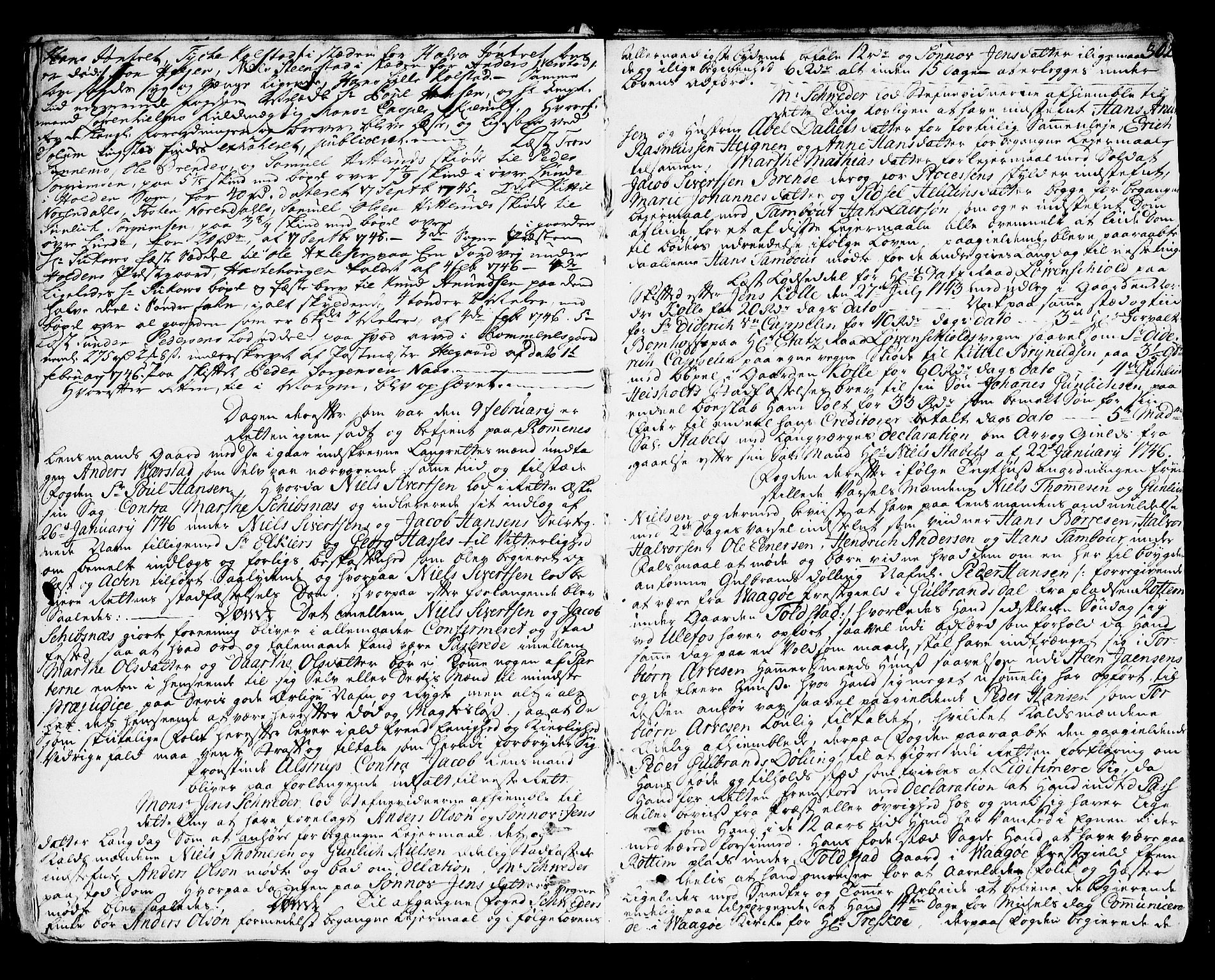 Nedre Telemark sorenskriveri, AV/SAKO-A-135/F/Fa/L0017: Tingbok, 1740-1746, p. 362