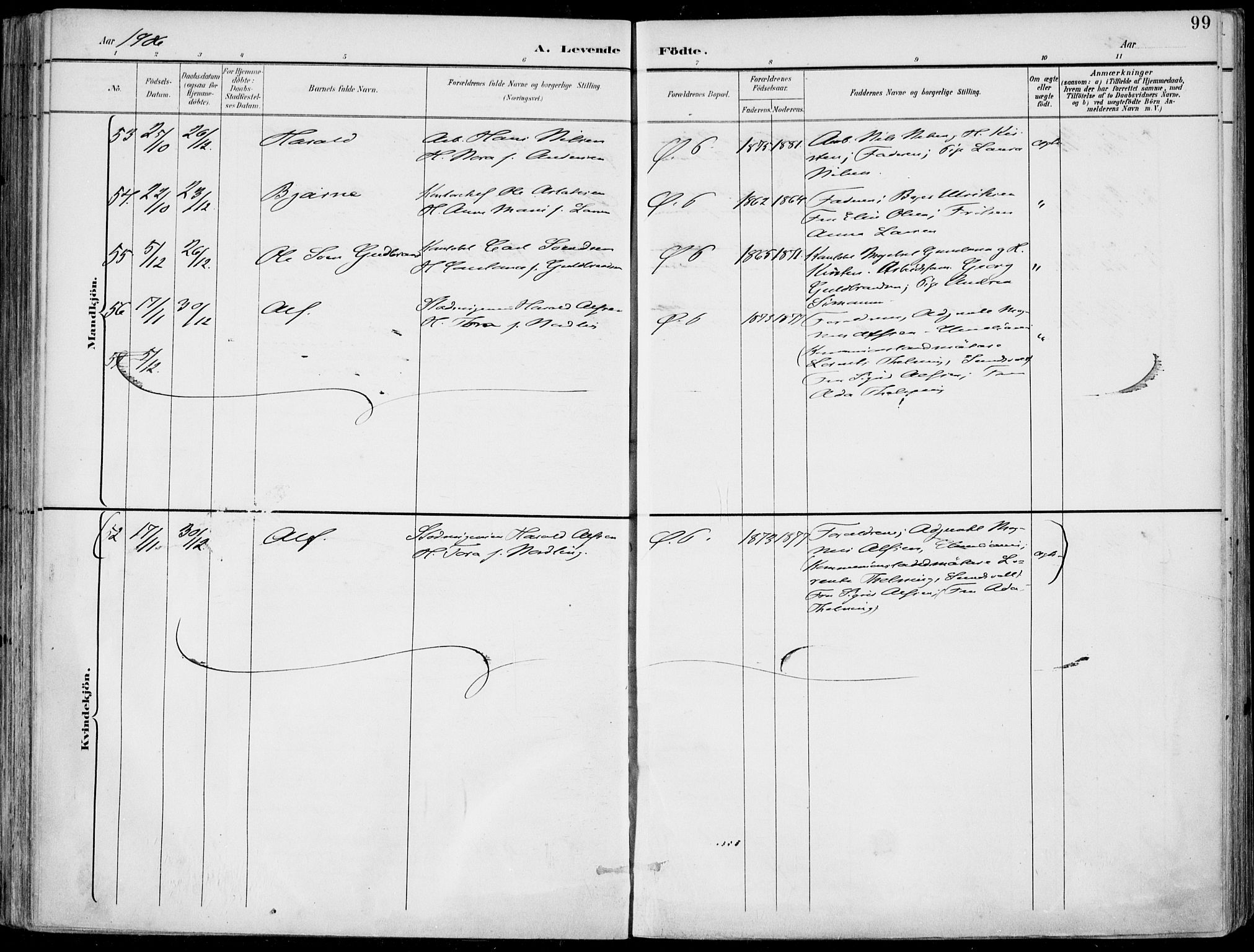 Porsgrunn kirkebøker , SAKO/A-104/F/Fa/L0010: Parish register (official) no. 10, 1895-1919, p. 99