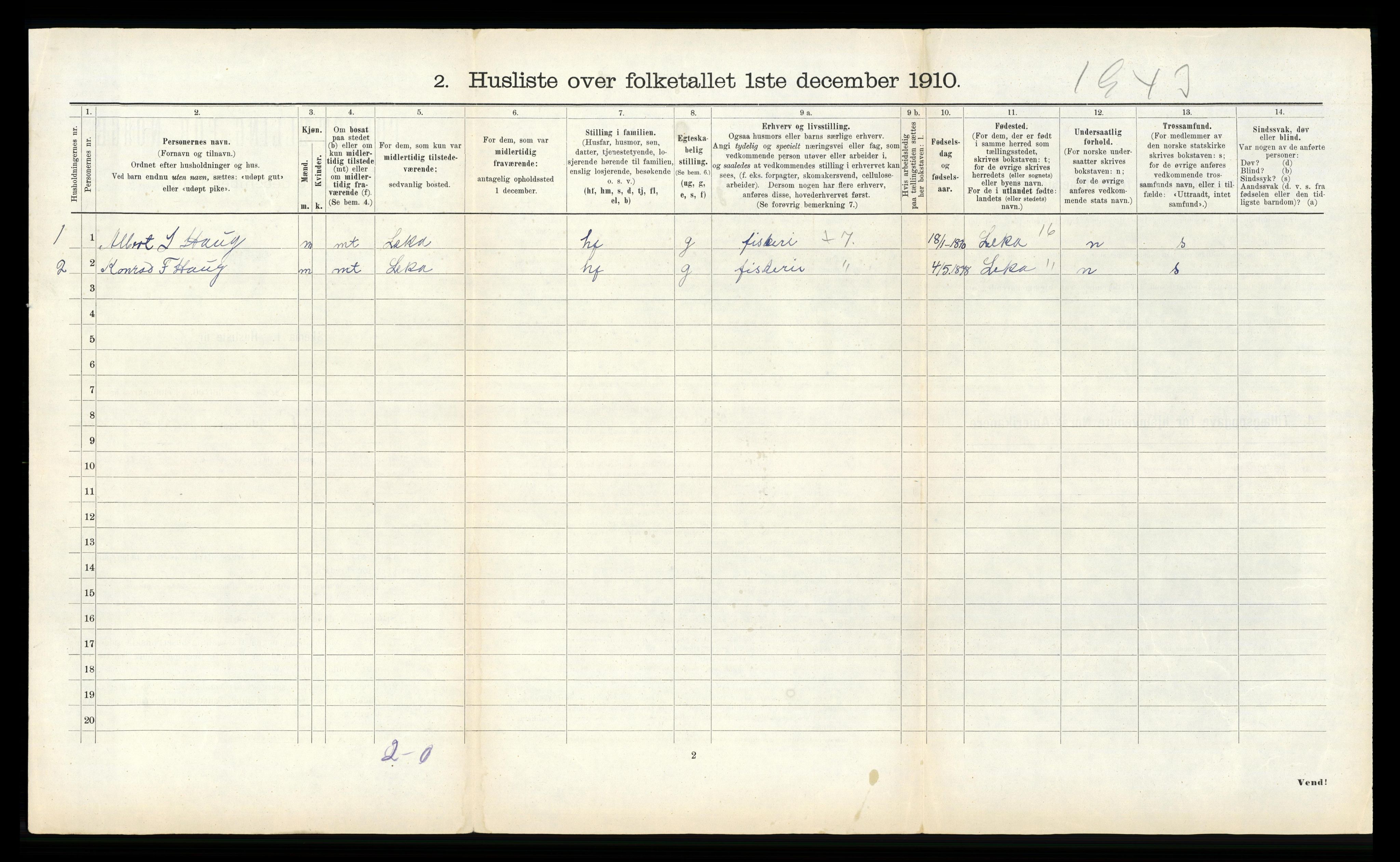 RA, 1910 census for Osen, 1910, p. 183