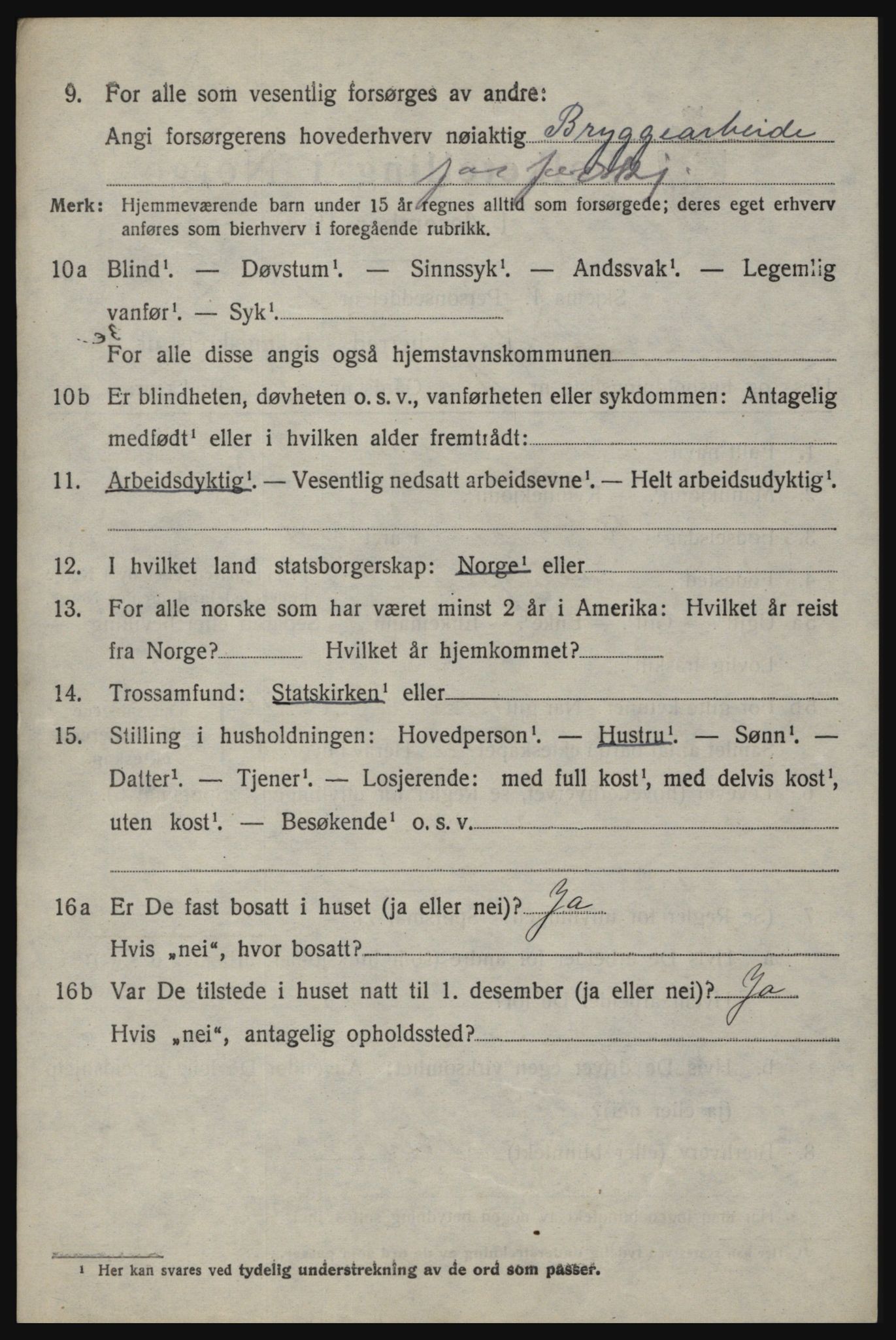 SAO, 1920 census for Berg, 1920, p. 7032