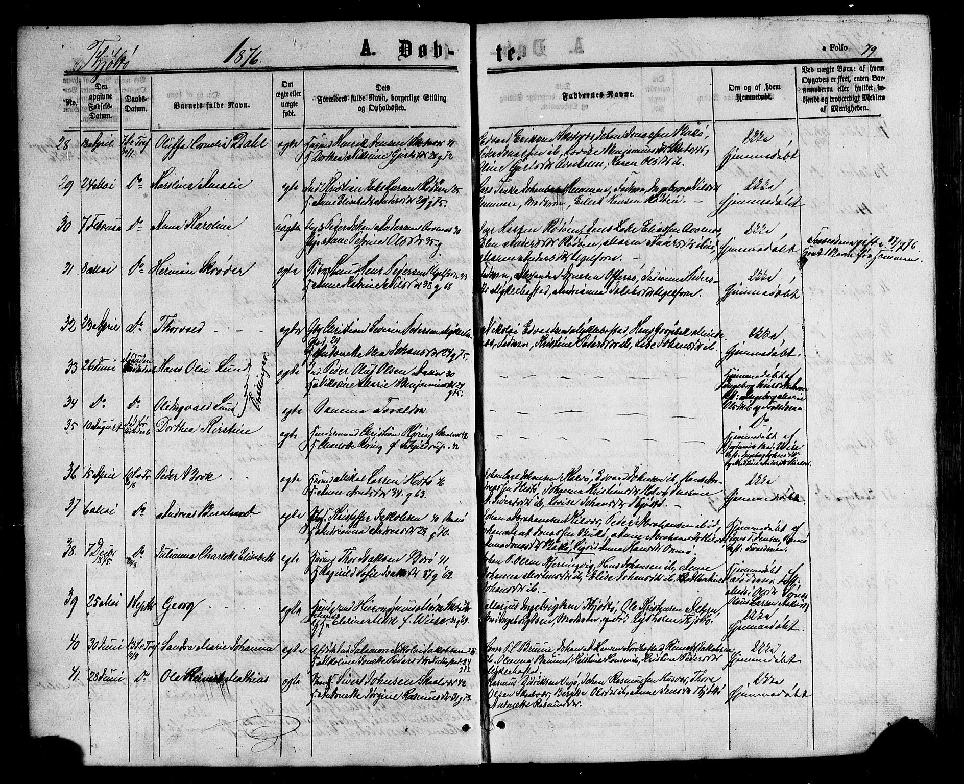 Ministerialprotokoller, klokkerbøker og fødselsregistre - Nordland, AV/SAT-A-1459/817/L0262: Parish register (official) no. 817A03/ 1, 1862-1877, p. 79