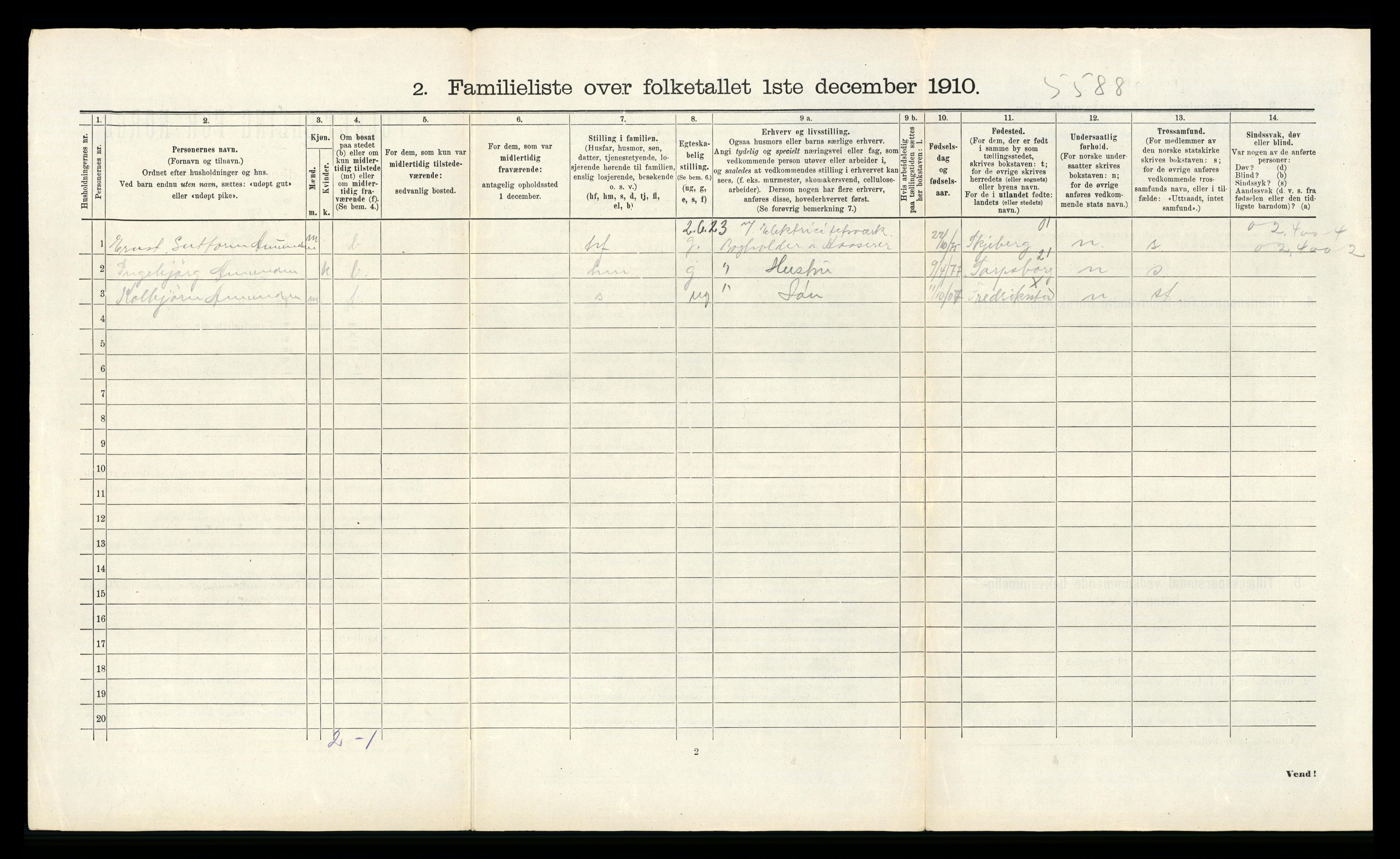 RA, 1910 census for Fredrikstad, 1910, p. 3725