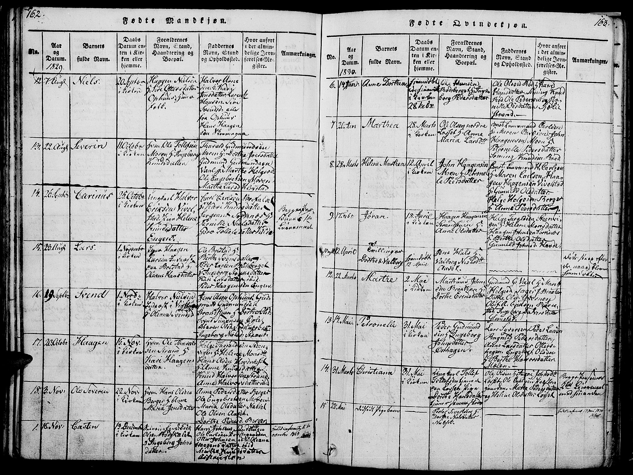 Åmot prestekontor, Hedmark, AV/SAH-PREST-056/H/Ha/Hab/L0001: Parish register (copy) no. 1, 1815-1847, p. 162-163