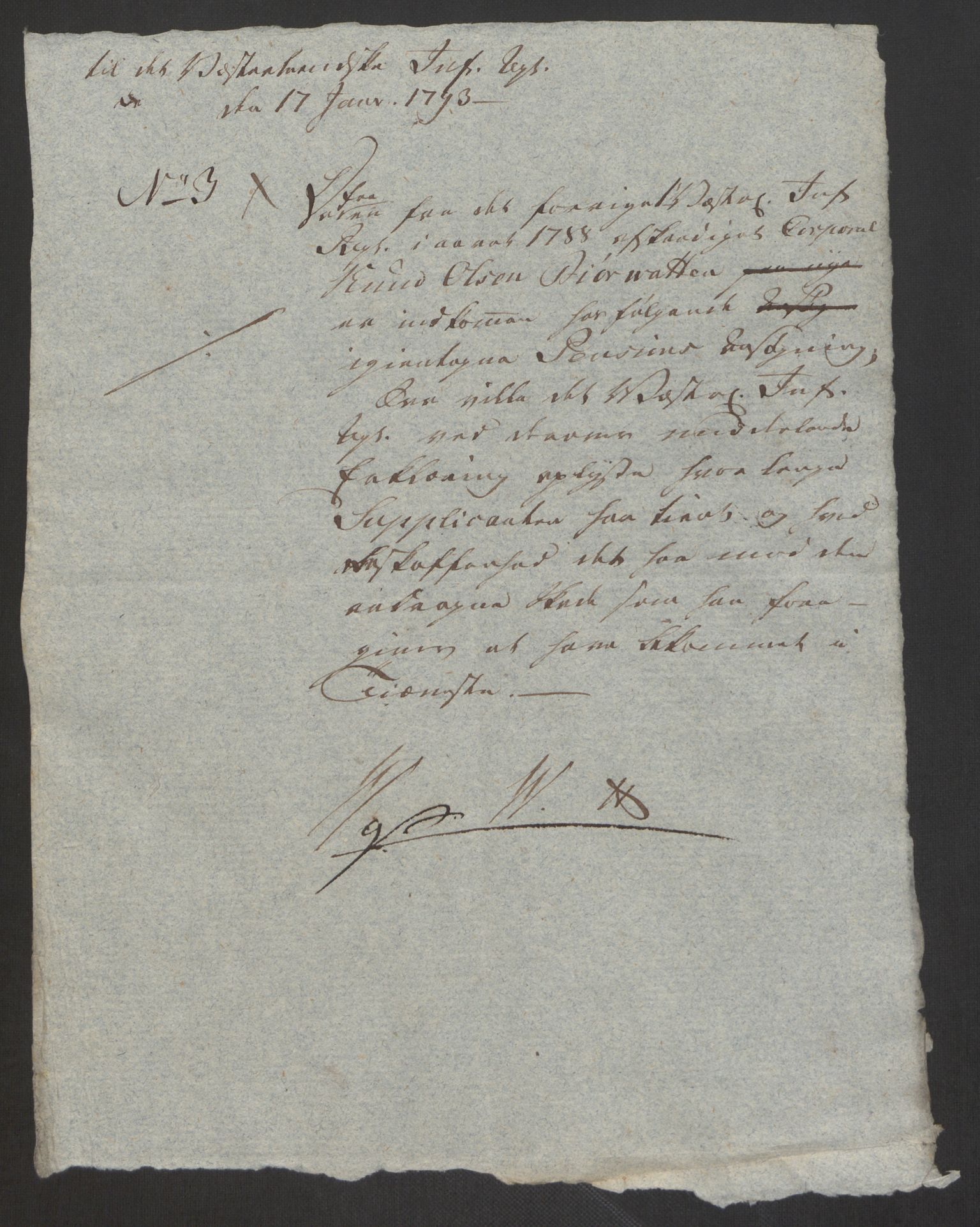 Forsvaret, Den norske kvesthuskasse/krigshospitalkasse, AV/RA-RAFA-1887/F/Fa/L0008: Konsepter, 1790-1793, p. 1010
