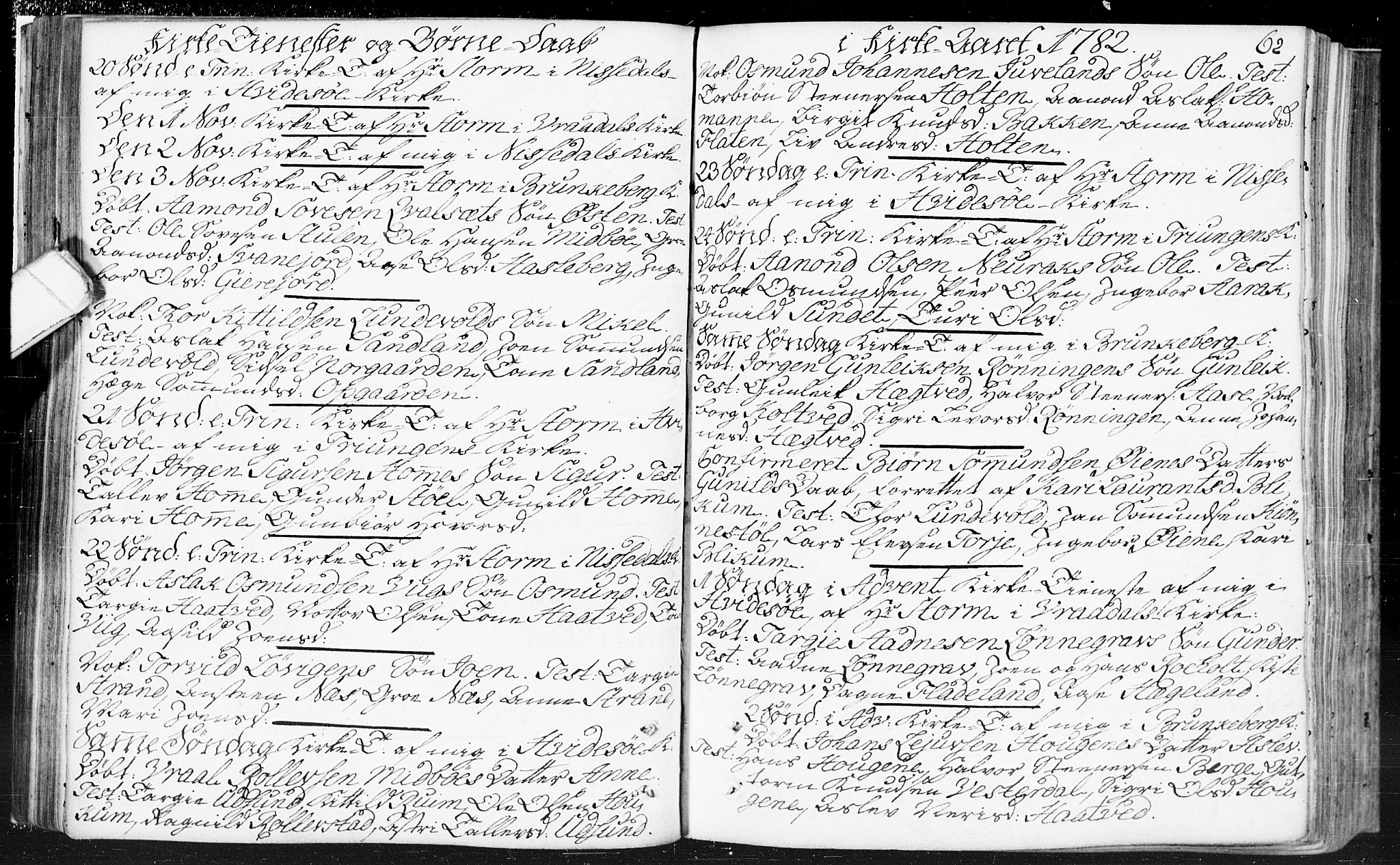 Kviteseid kirkebøker, SAKO/A-276/F/Fa/L0002: Parish register (official) no. I 2, 1773-1786, p. 62