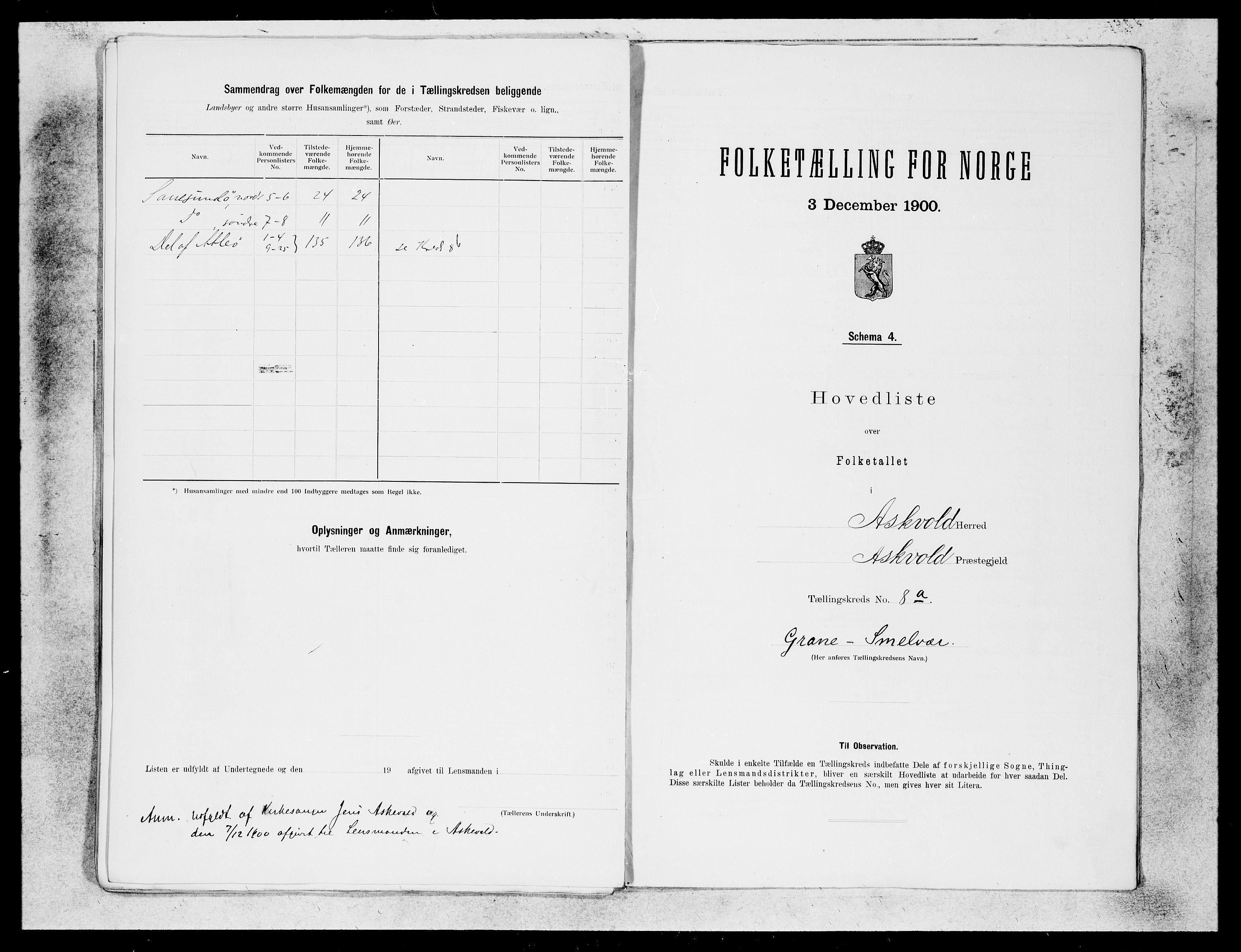 SAB, 1900 census for Askvoll, 1900, p. 19