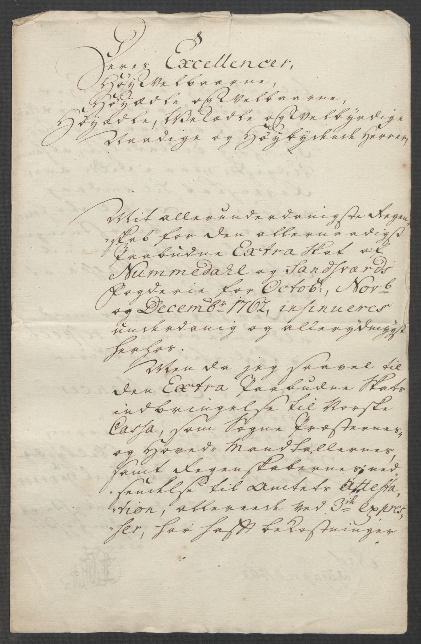 Rentekammeret inntil 1814, Reviderte regnskaper, Fogderegnskap, AV/RA-EA-4092/R24/L1672: Ekstraskatten Numedal og Sandsvær, 1762-1767, p. 6