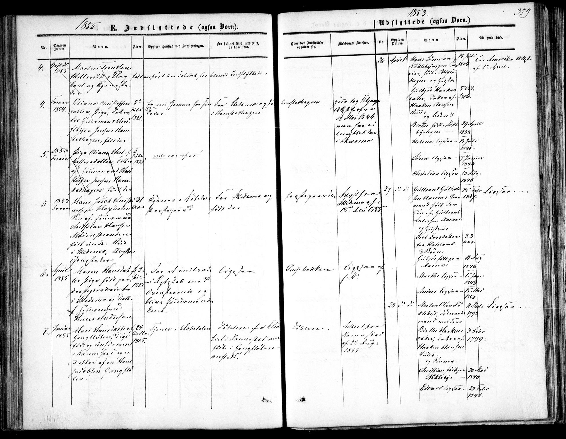 Nittedal prestekontor Kirkebøker, SAO/A-10365a/F/Fa/L0005: Parish register (official) no. I 5, 1850-1862, p. 359