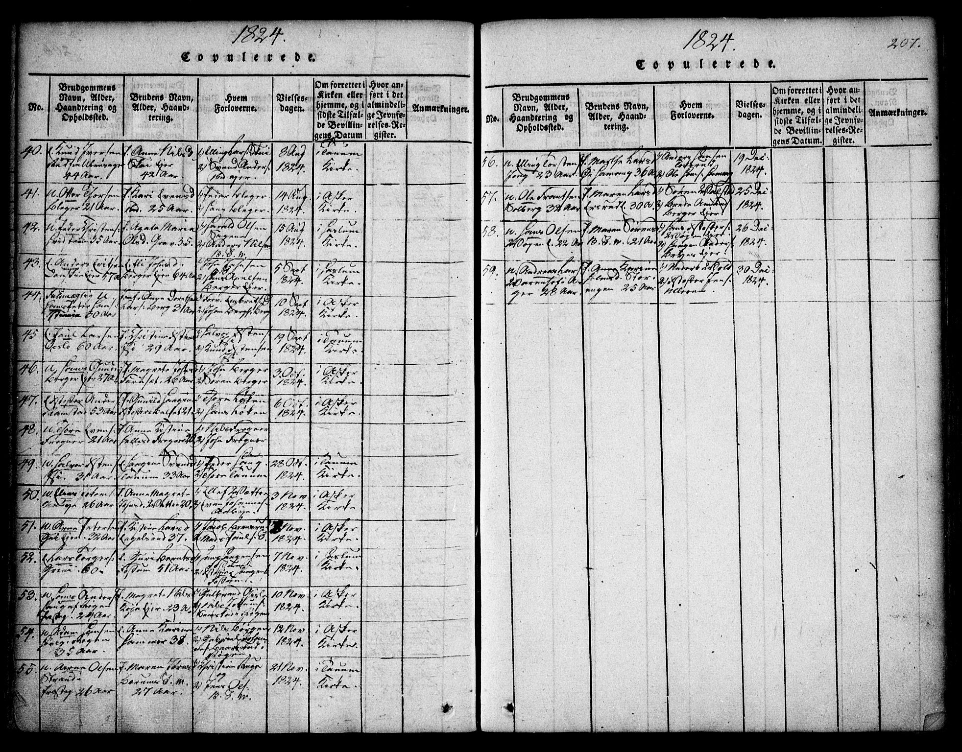 Asker prestekontor Kirkebøker, SAO/A-10256a/F/Fa/L0006: Parish register (official) no. I 6, 1814-1824, p. 207