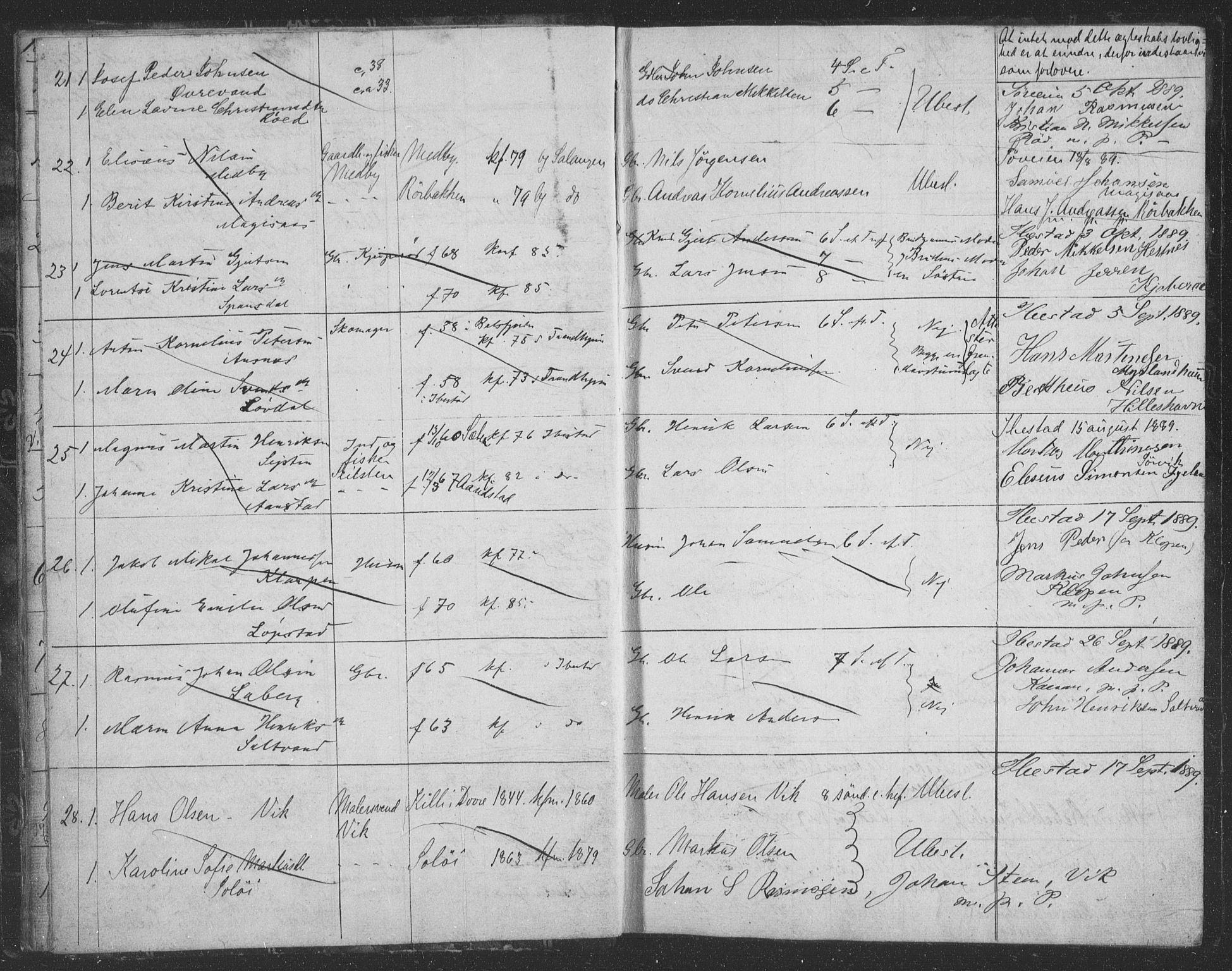 Ibestad sokneprestembete, AV/SATØ-S-0077/I/Ie/L0066: Banns register no. 66, 1888-1904