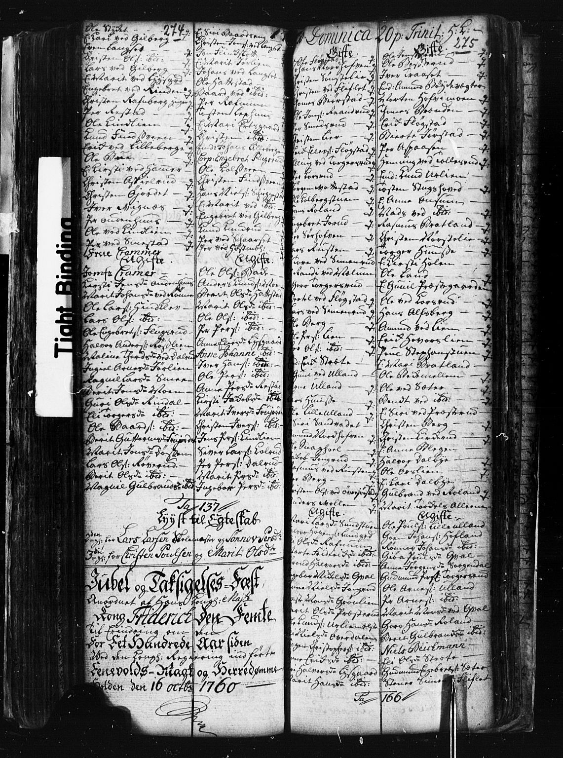Fåberg prestekontor, AV/SAH-PREST-086/H/Ha/Hab/L0001: Parish register (copy) no. 1, 1727-1767, p. 274-275