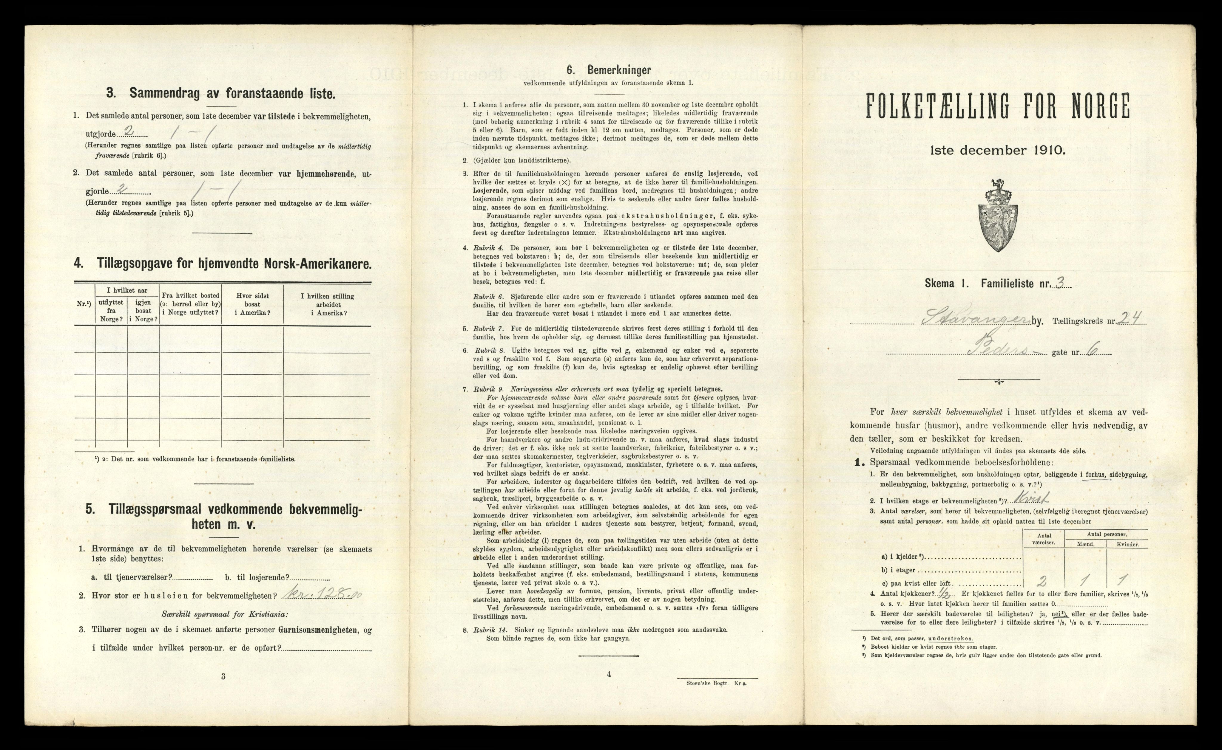 RA, 1910 census for Stavanger, 1910, p. 15494