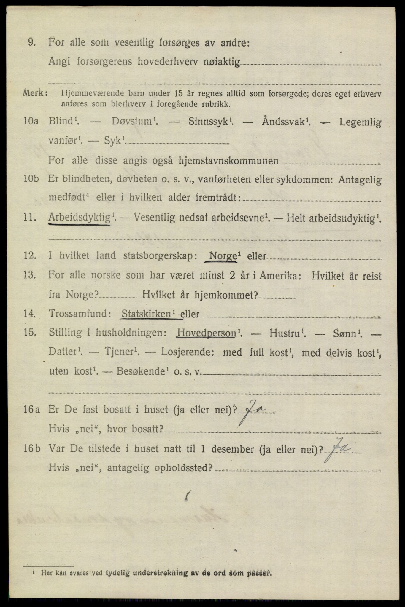 SAKO, 1920 census for Drangedal, 1920, p. 7606