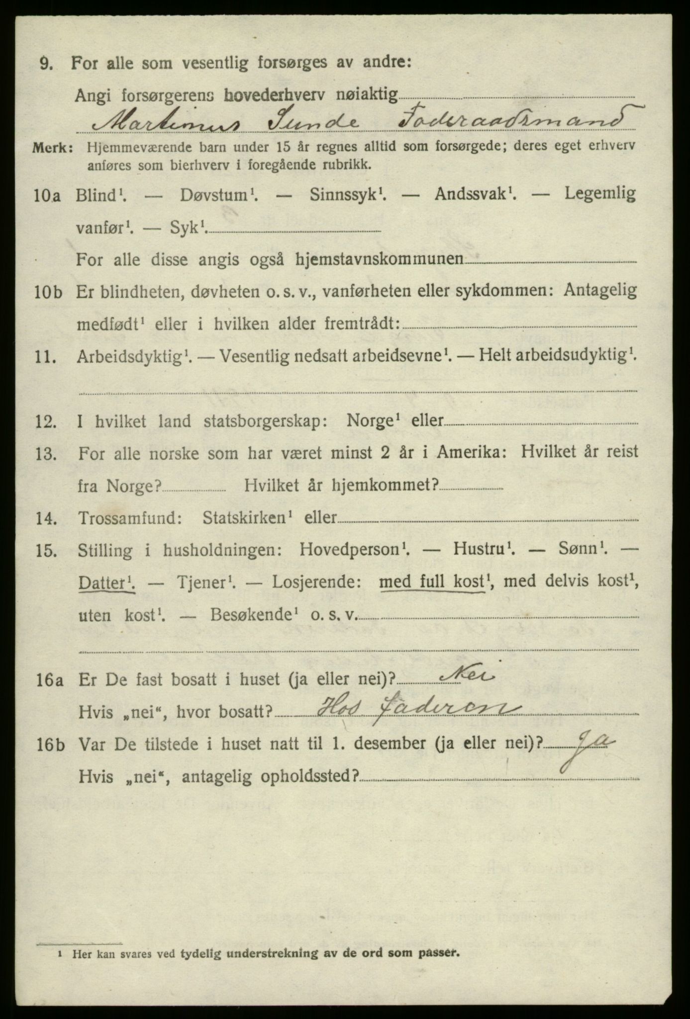 SAB, 1920 census for Stryn, 1920, p. 895