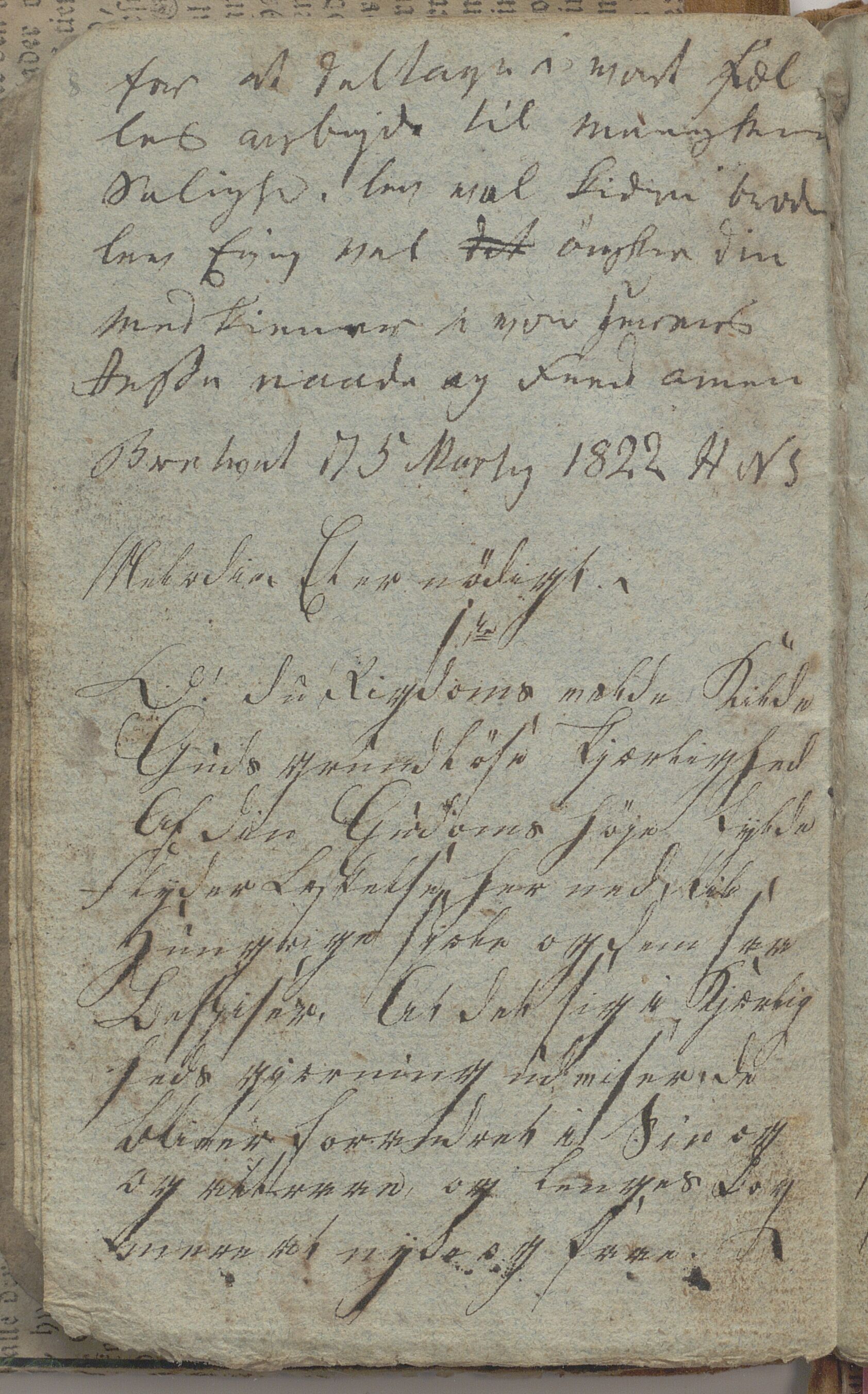 Heggtveitsamlingen, TMF/A-1007/H/L0045/0004: Brev, kopibøker, biografiske opptegnelser etc. / "Blegen", 1815-1830, p. 8