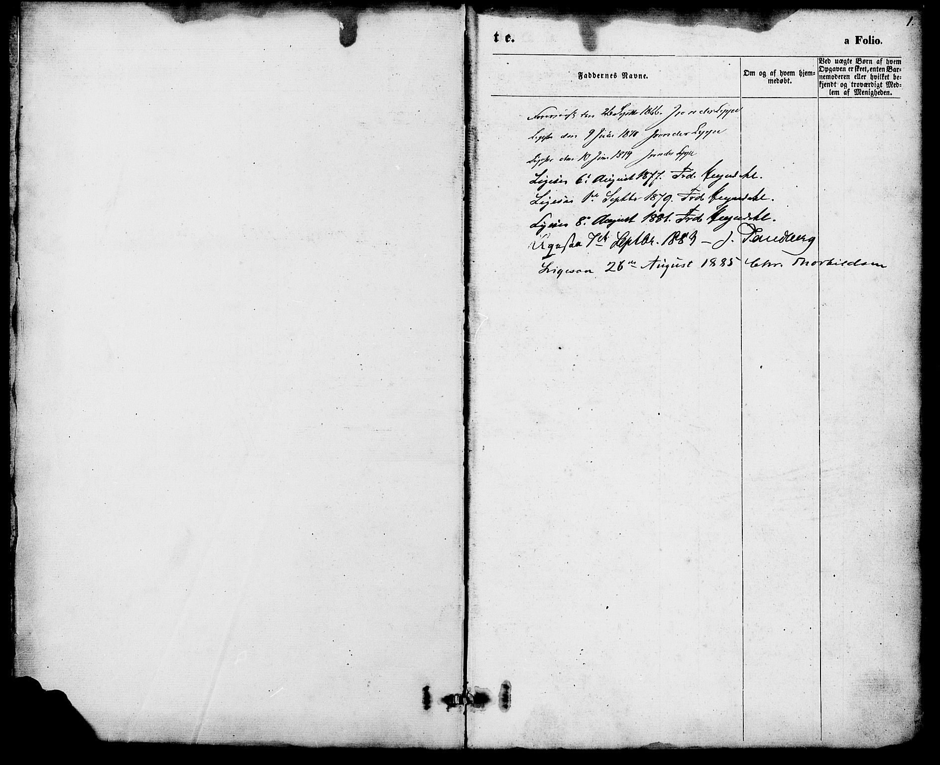 Oddernes sokneprestkontor, SAK/1111-0033/F/Fa/Fab/L0001: Parish register (official) no. A 1, 1865-1884, p. 1