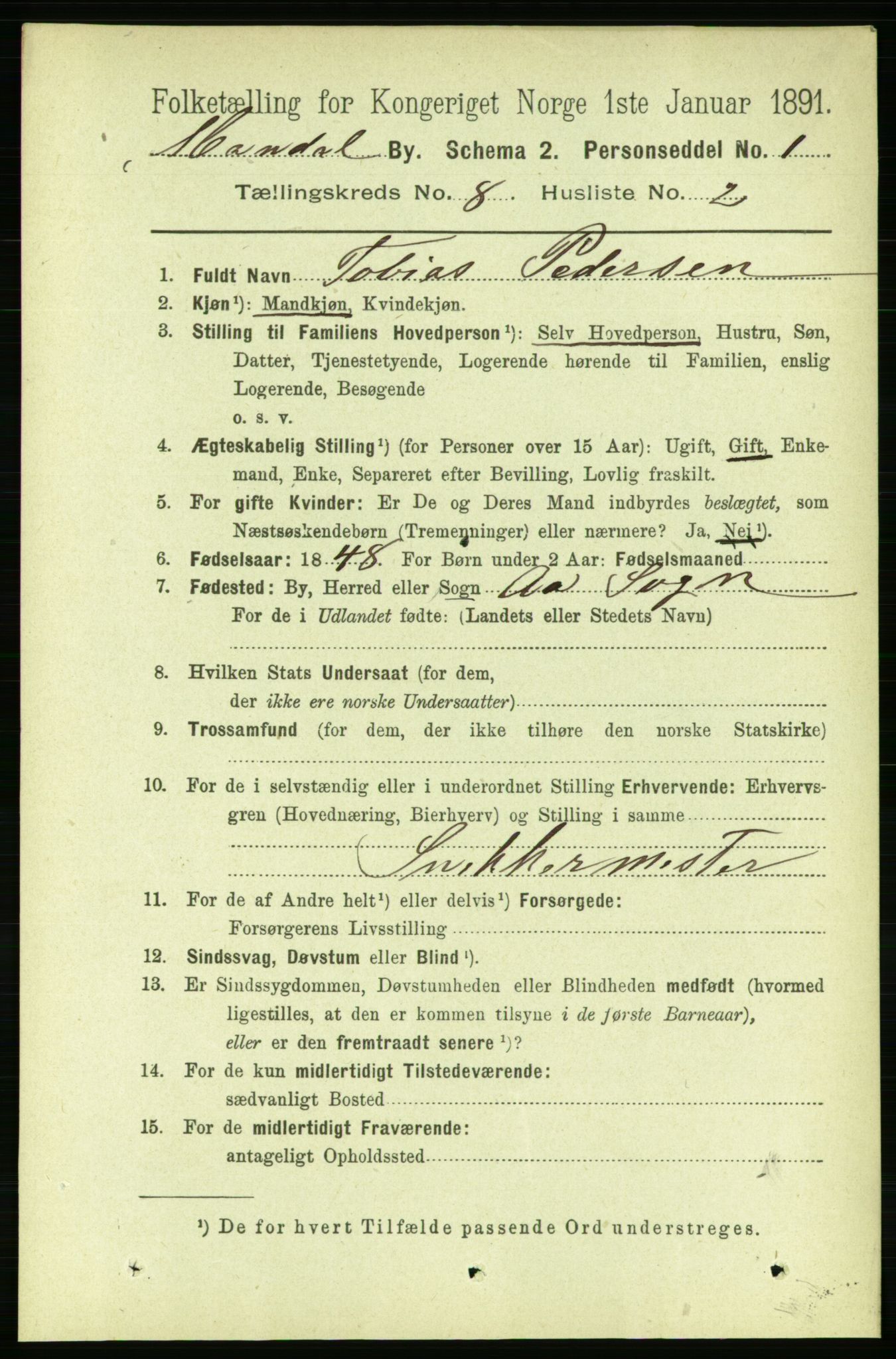 RA, 1891 census for 1002 Mandal, 1891, p. 2356