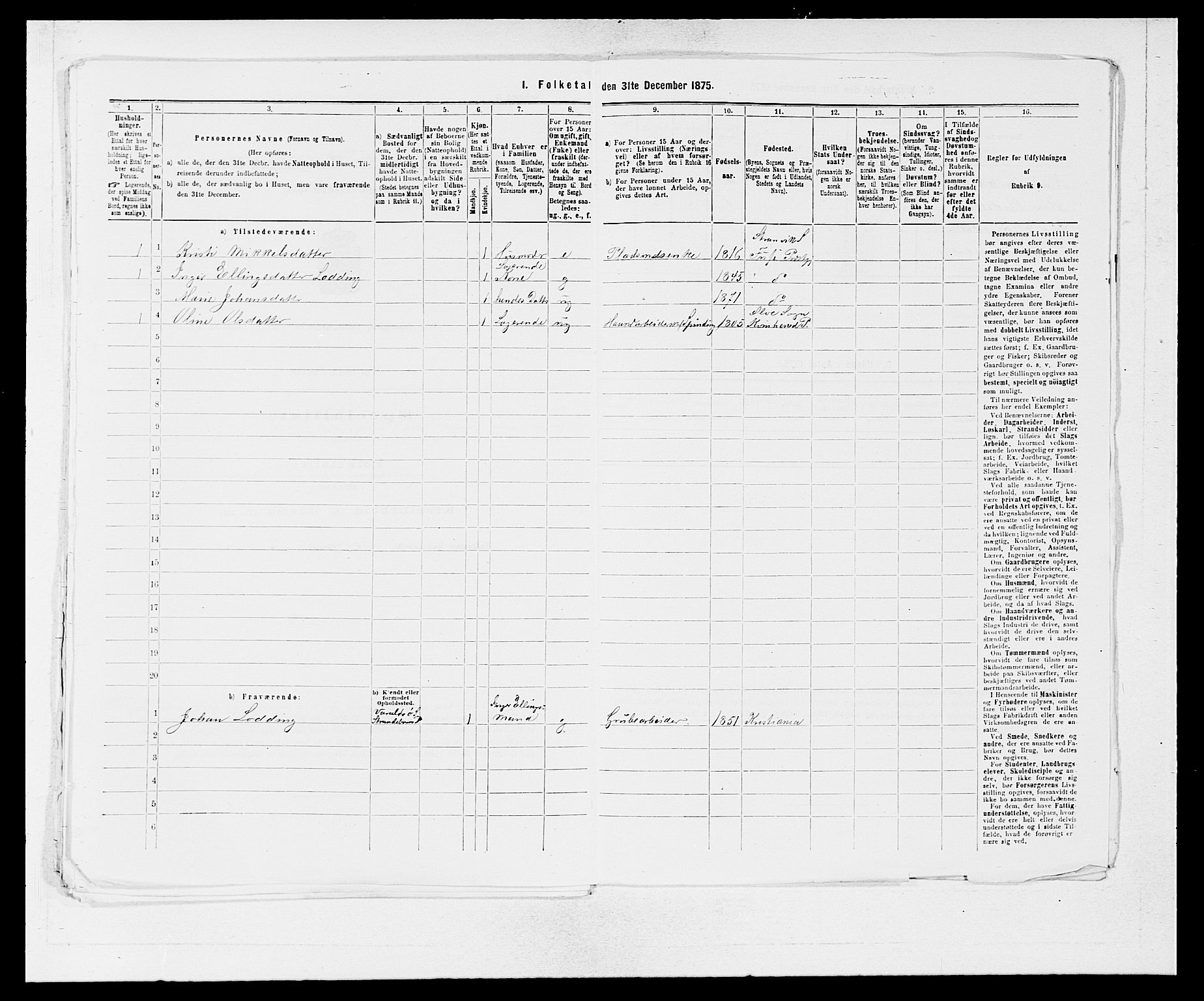 SAB, 1875 census for 1241P Fusa, 1875, p. 767