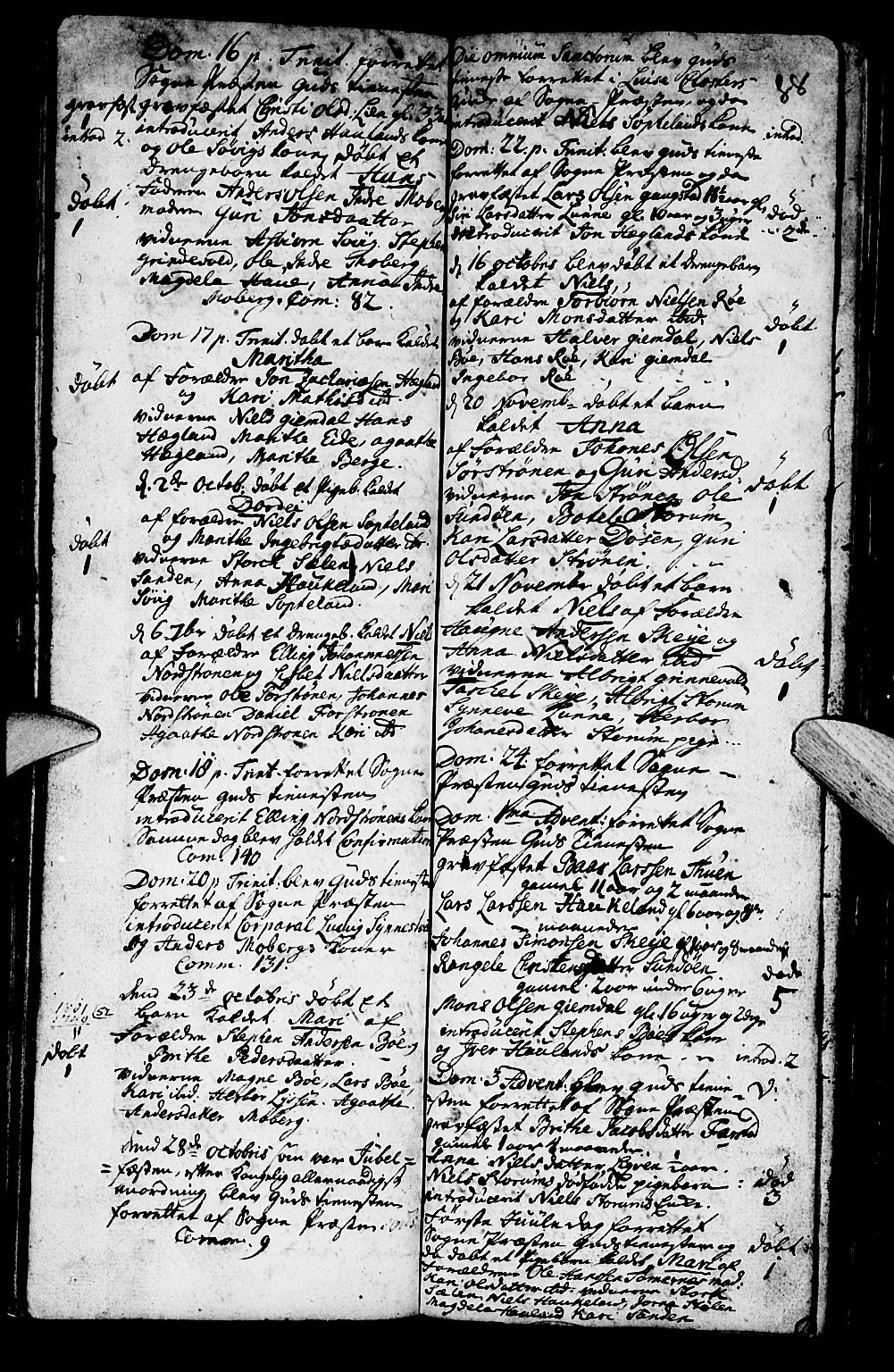 Os sokneprestembete, SAB/A-99929: Parish register (official) no. A 2, 1723-1758, p. 88