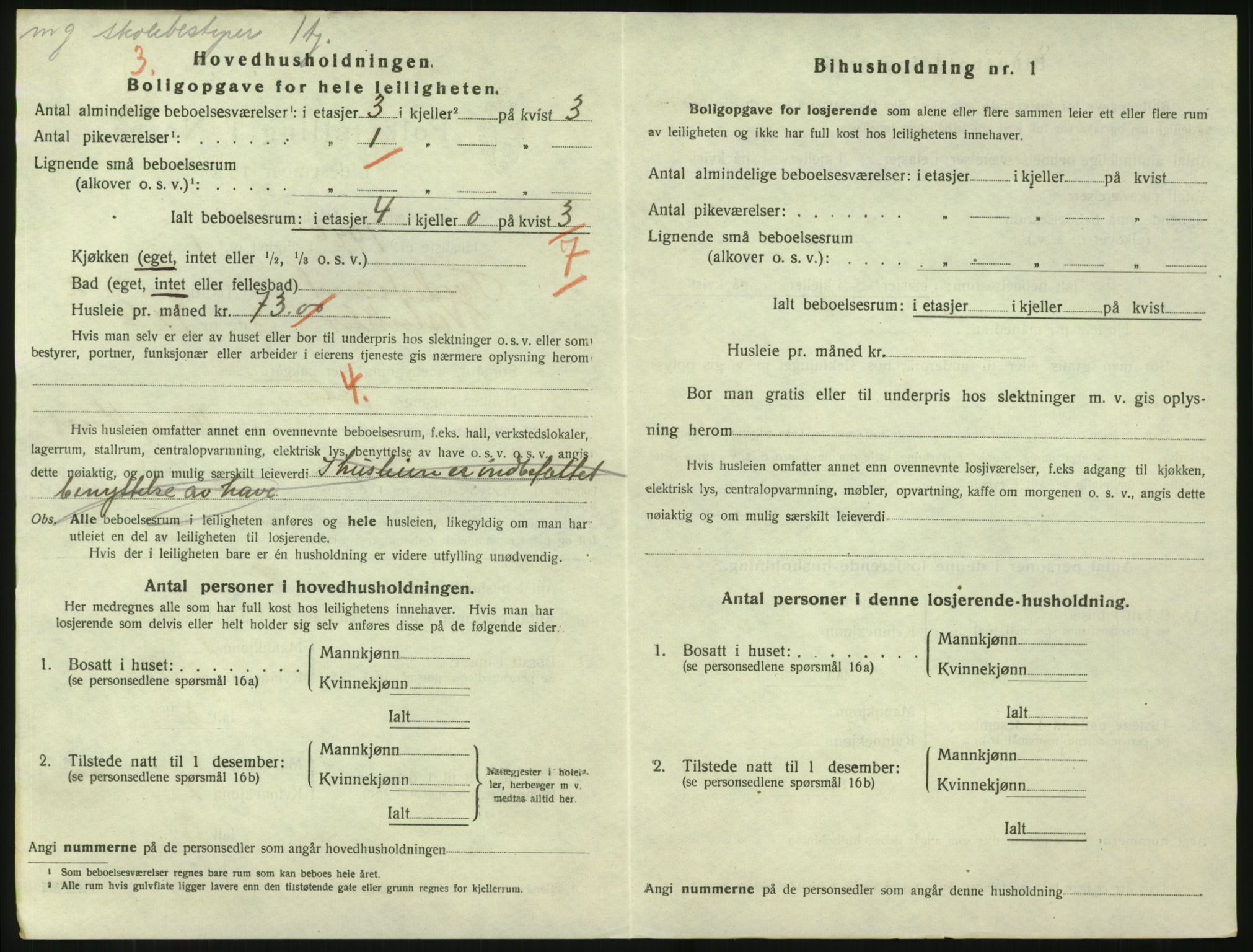 SAK, 1920 census for Tvedestrand, 1920, p. 1318