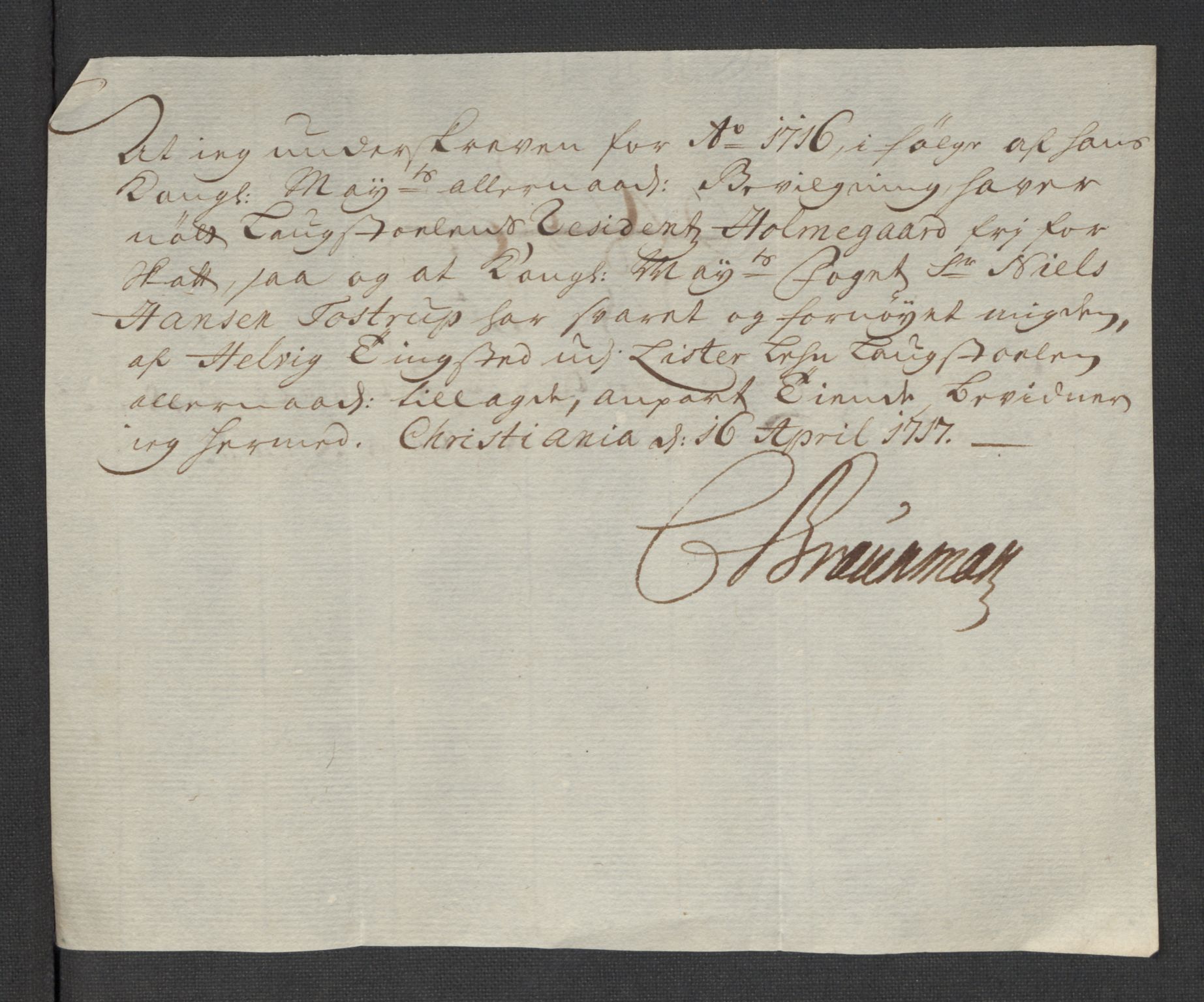 Rentekammeret inntil 1814, Reviderte regnskaper, Fogderegnskap, AV/RA-EA-4092/R43/L2560: Fogderegnskap Lista og Mandal, 1716, p. 229