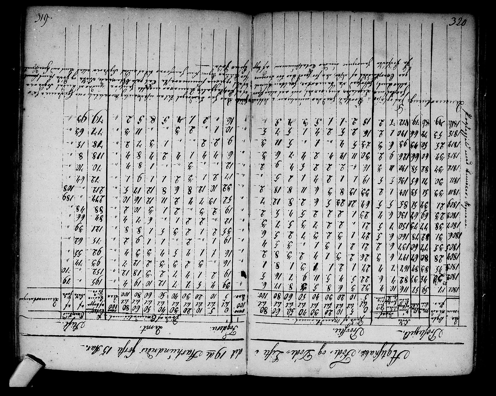 Sigdal kirkebøker, SAKO/A-245/F/Fa/L0003: Parish register (official) no. I 3, 1793-1811, p. 319-320
