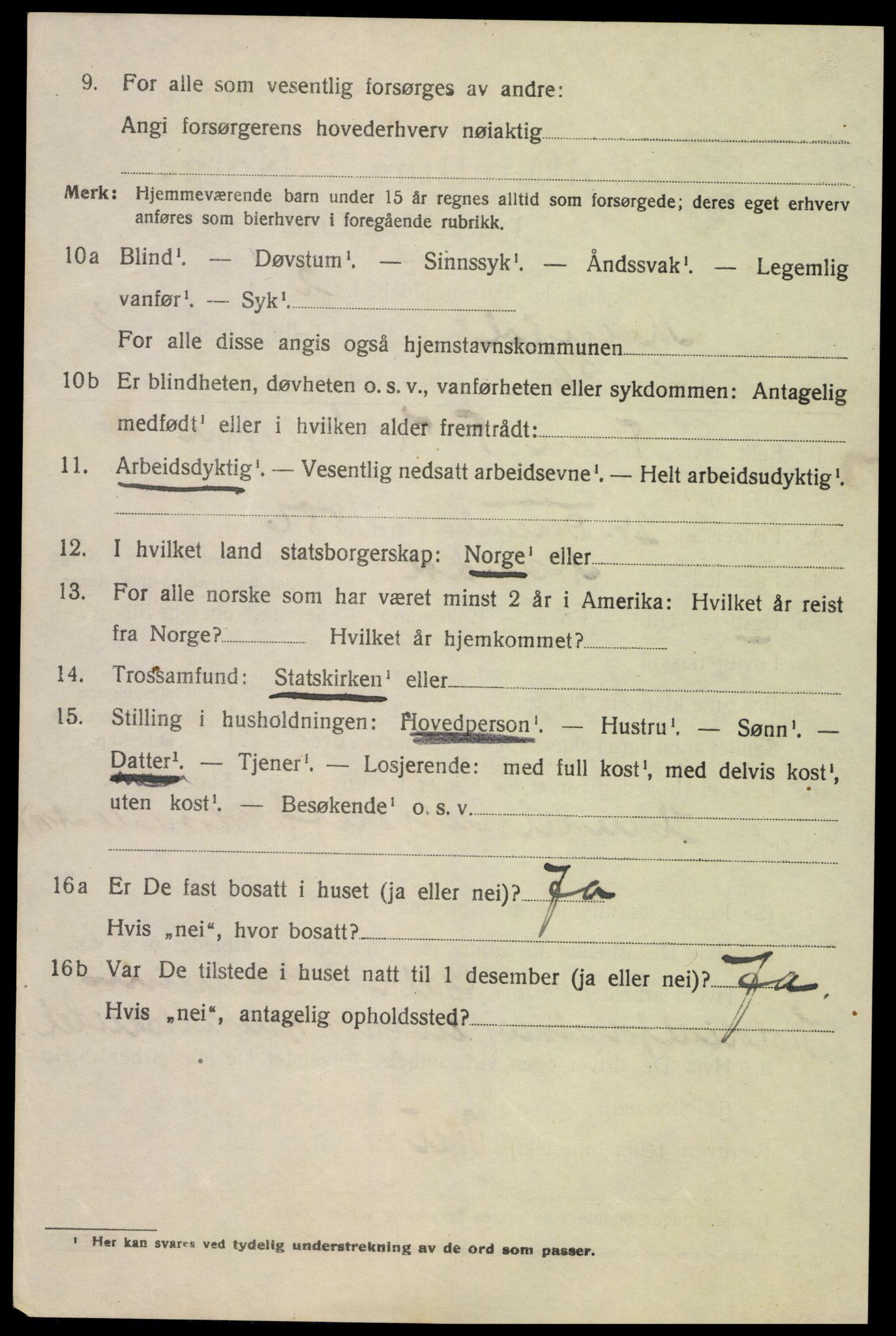 SAK, 1920 census for Mandal, 1920, p. 4732