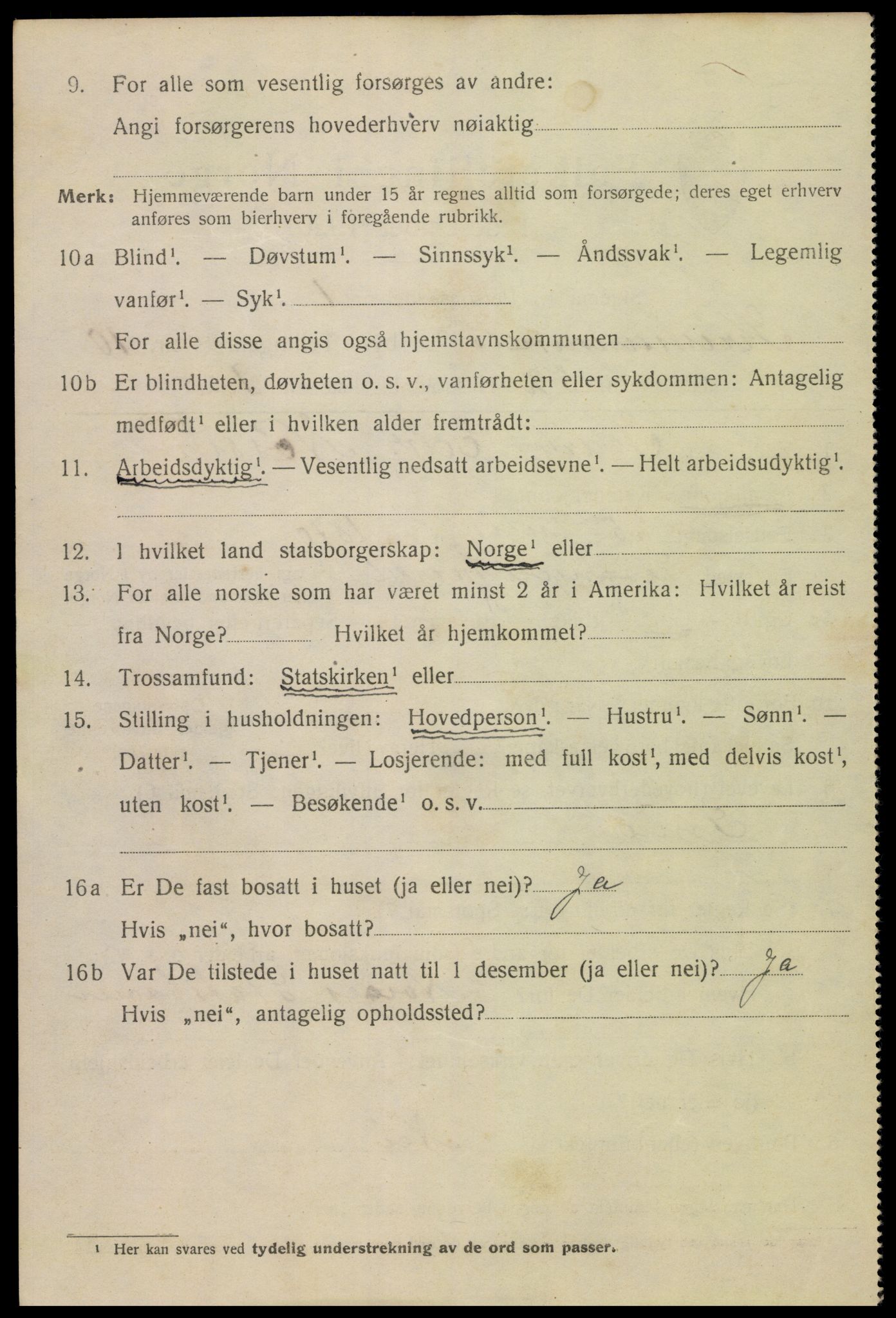 SAK, 1920 census for Kristiansand, 1920, p. 24634