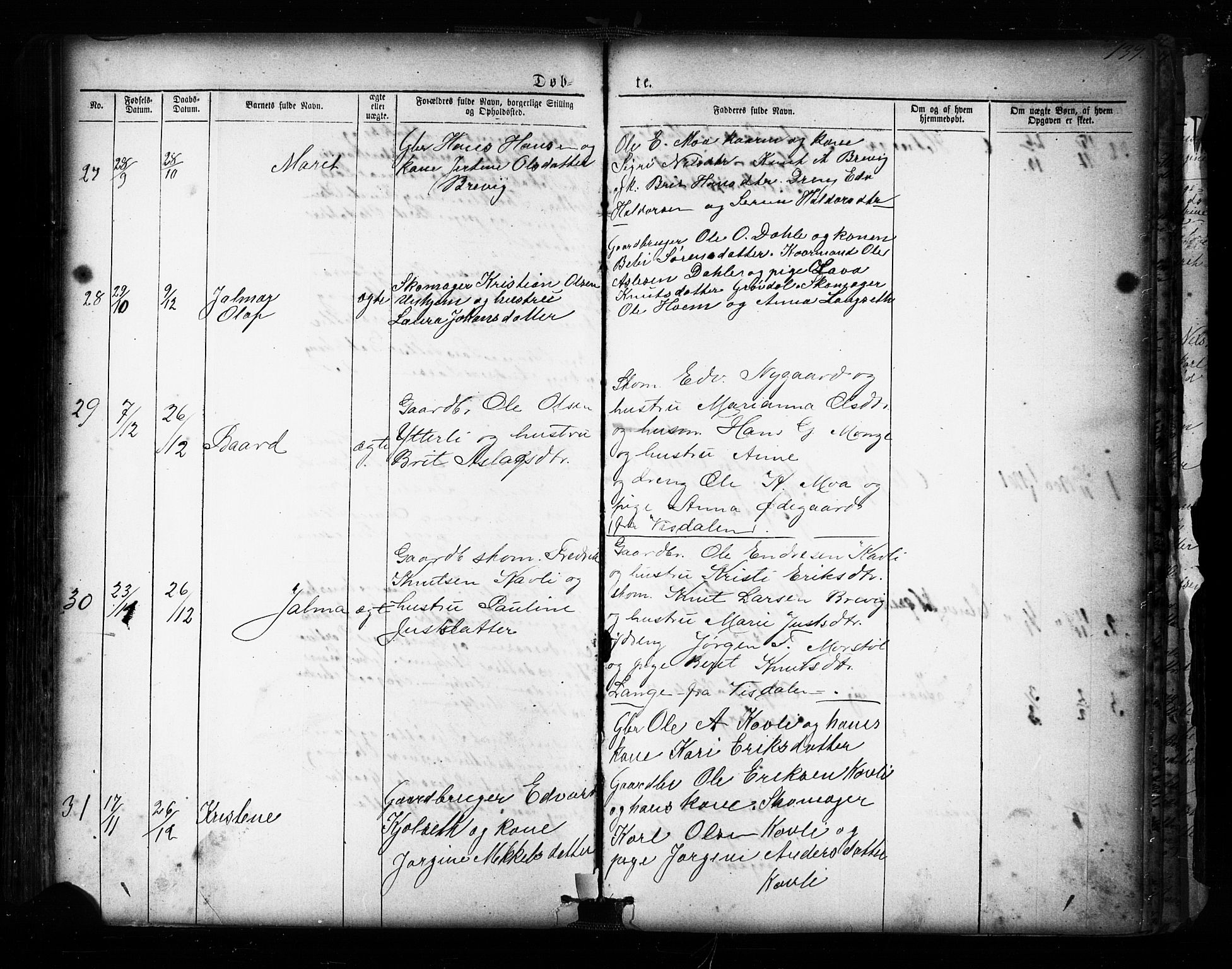 Ministerialprotokoller, klokkerbøker og fødselsregistre - Møre og Romsdal, AV/SAT-A-1454/545/L0588: Parish register (copy) no. 545C02, 1867-1902, p. 139