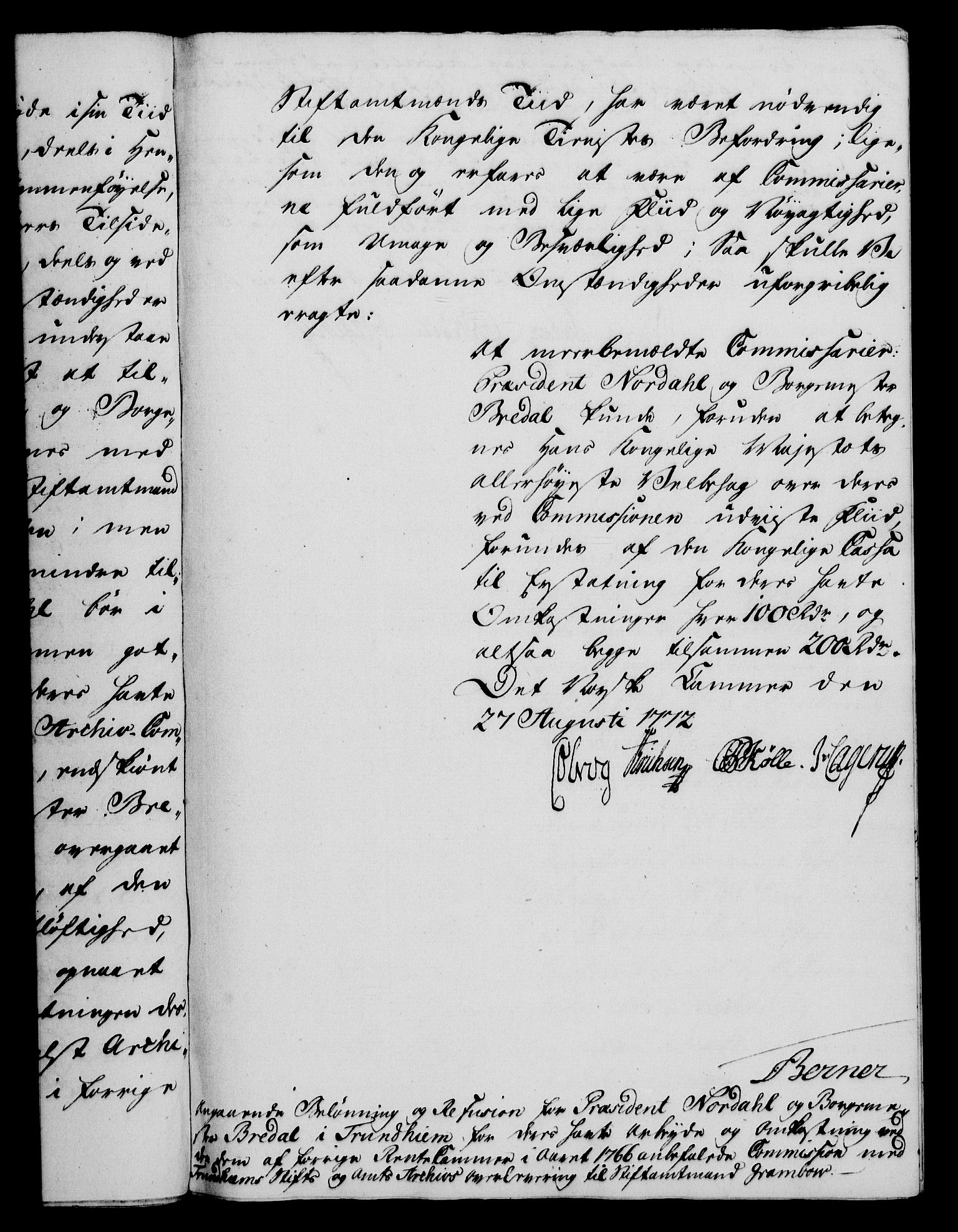 Rentekammeret, Kammerkanselliet, AV/RA-EA-3111/G/Gf/Gfa/L0054: Norsk relasjons- og resolusjonsprotokoll (merket RK 52.54), 1771-1772, p. 586