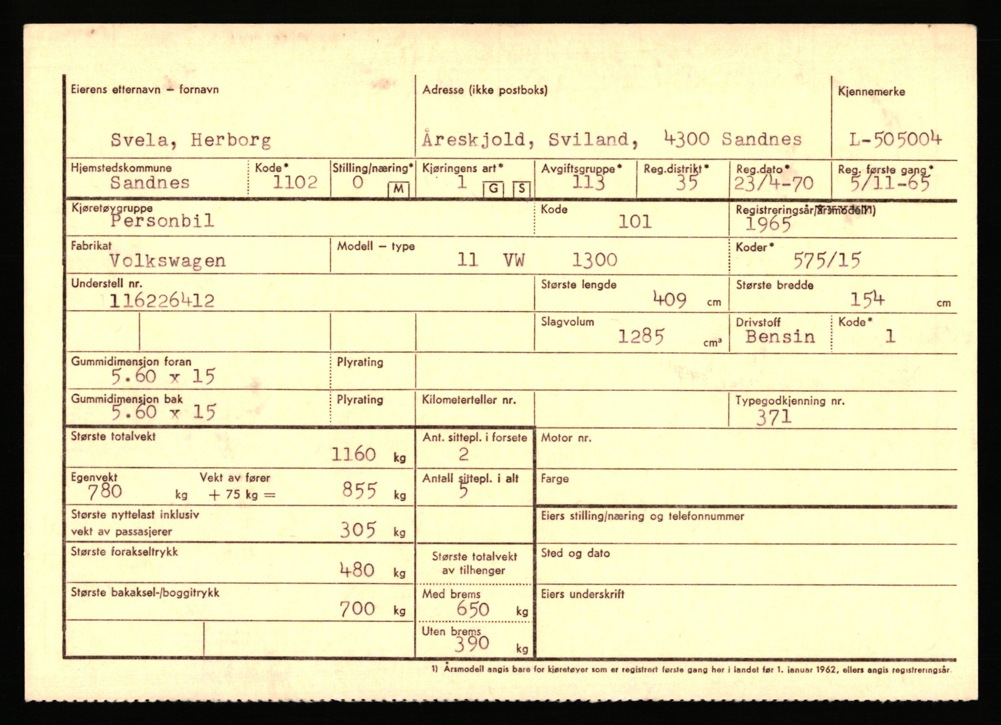 Stavanger trafikkstasjon, SAST/A-101942/0/F/L0078: L-503000 - L-602908, 1930-1971, p. 1391