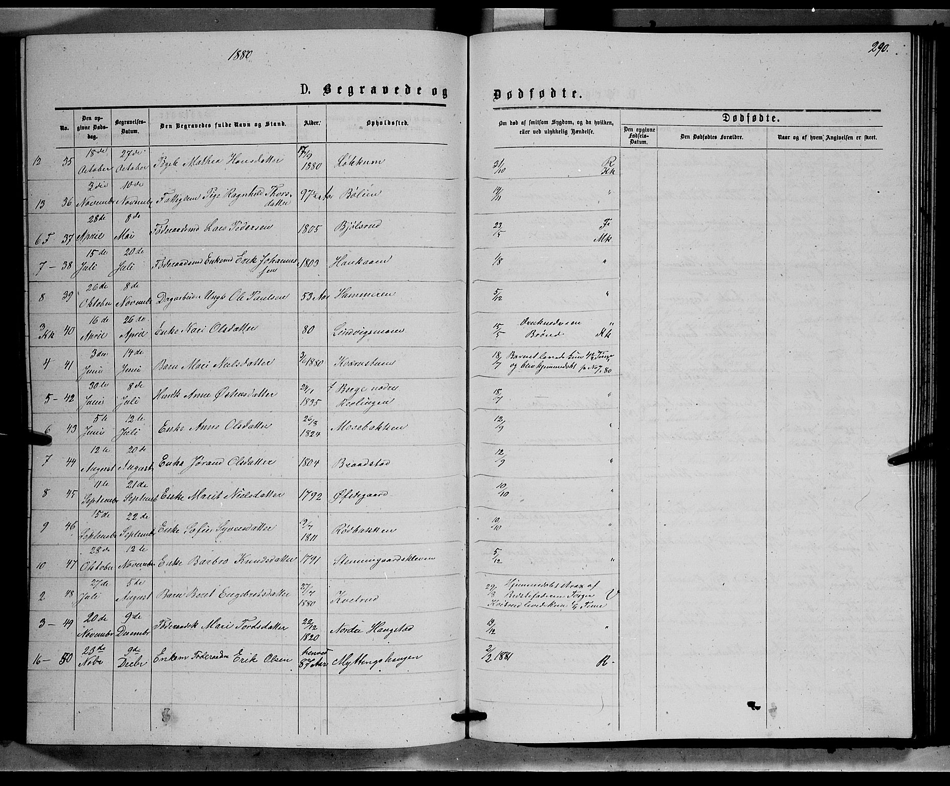 Ringebu prestekontor, AV/SAH-PREST-082/H/Ha/Hab/L0006: Parish register (copy) no. 6, 1880-1898, p. 290