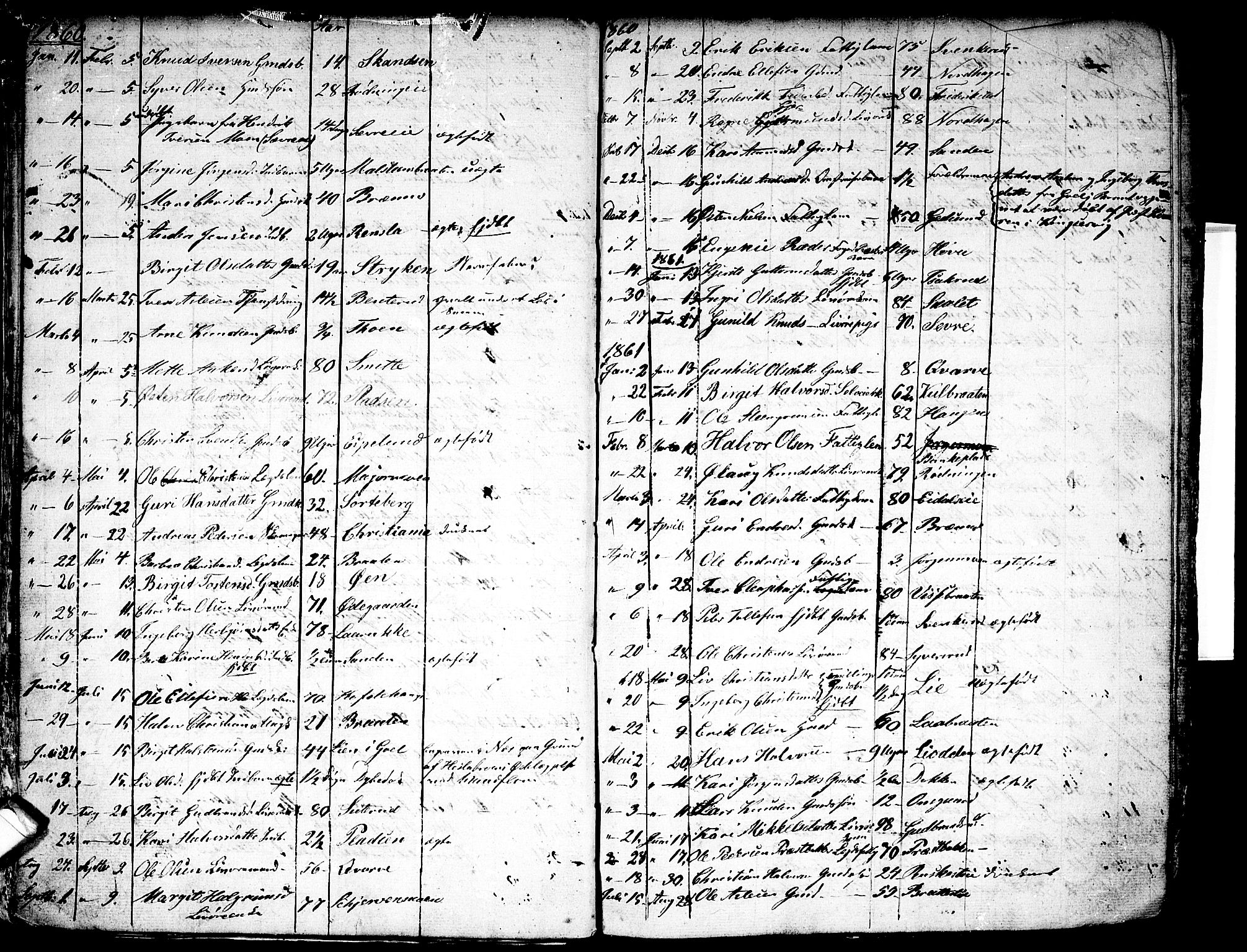 Nes kirkebøker, SAKO/A-236/G/Ga/L0001: Parish register (copy) no. I 1, 1843-1872