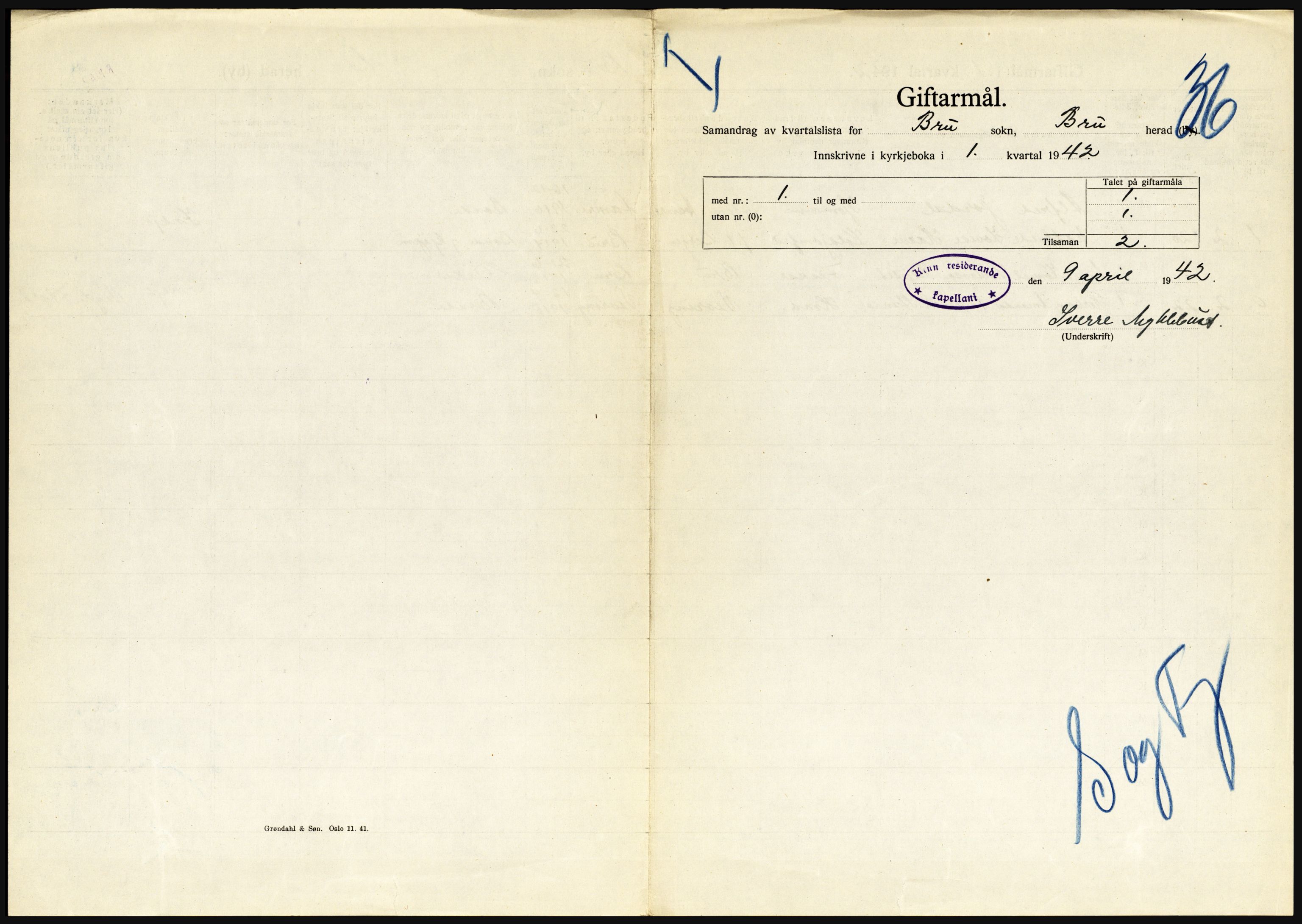 Statistisk sentralbyrå, Sosiodemografiske emner, Befolkning, AV/RA-S-2228/D/Df/Dfe/Dfeb/L0032: Sogn og Fjordane, 1942, p. 217